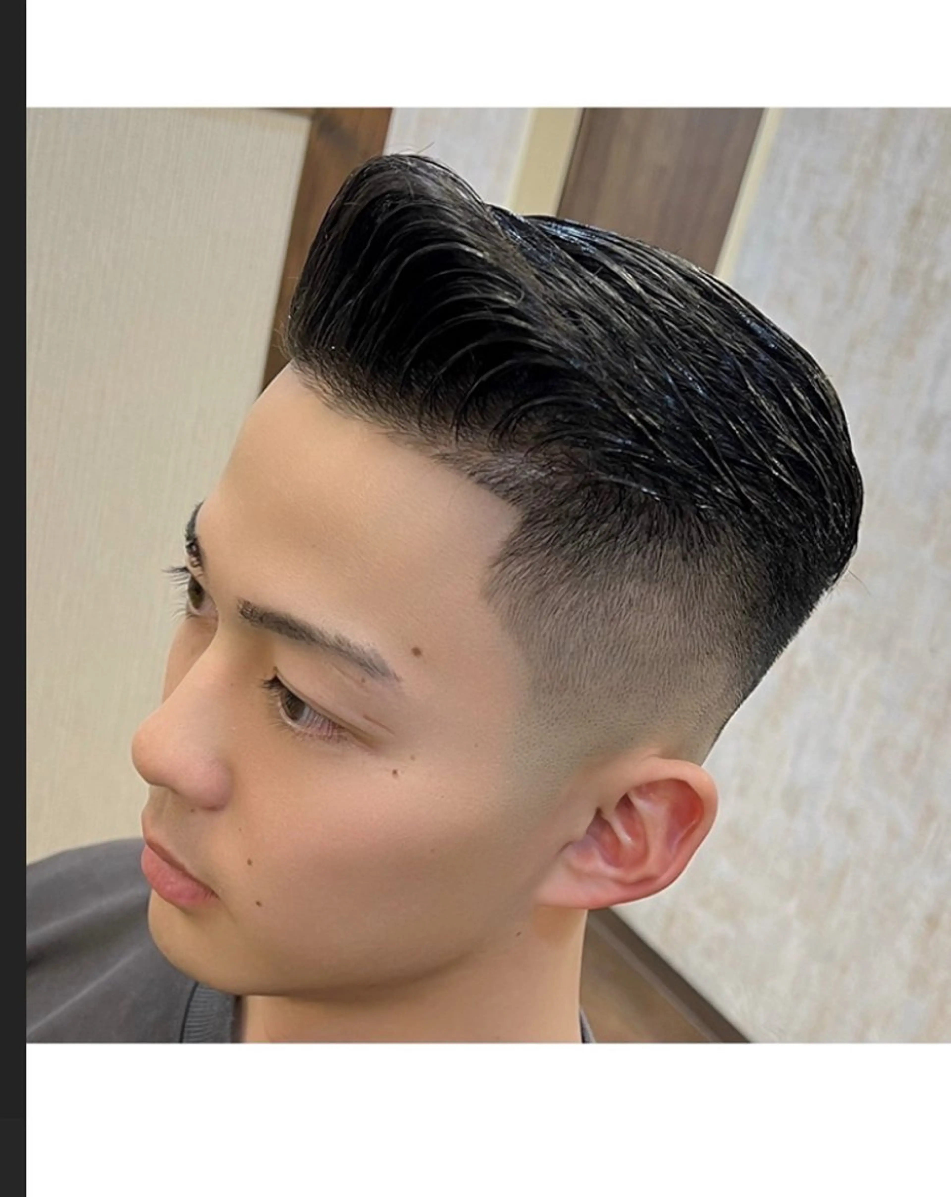 ショート メンズ フェードカット スキンフェード バーバースタイルズ町田店所属・イチバ ヒロシのヘアスタイル