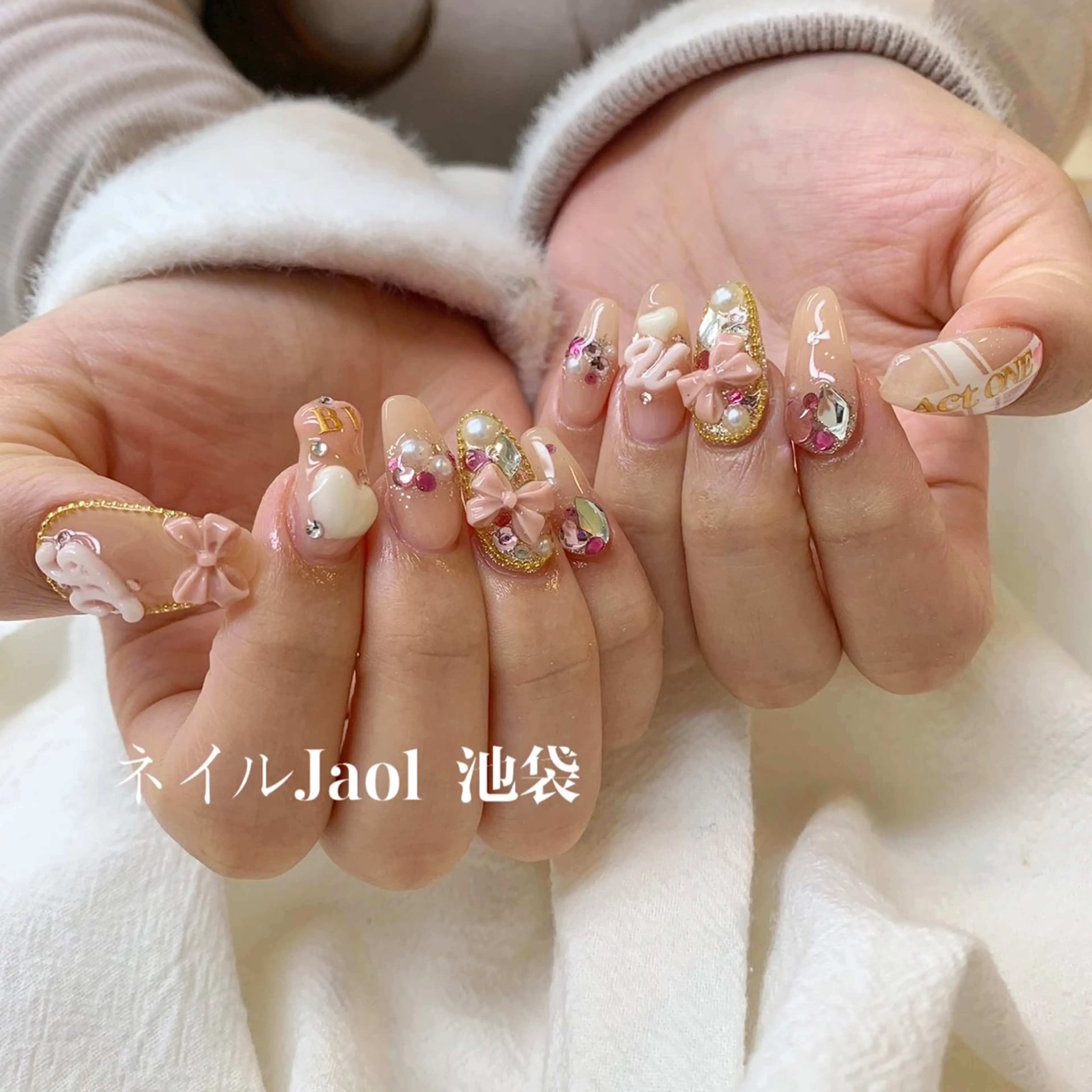 セミロング ハンドネイル nail jaol池袋店所属・ネイルJaol 池袋のネイルデザイン