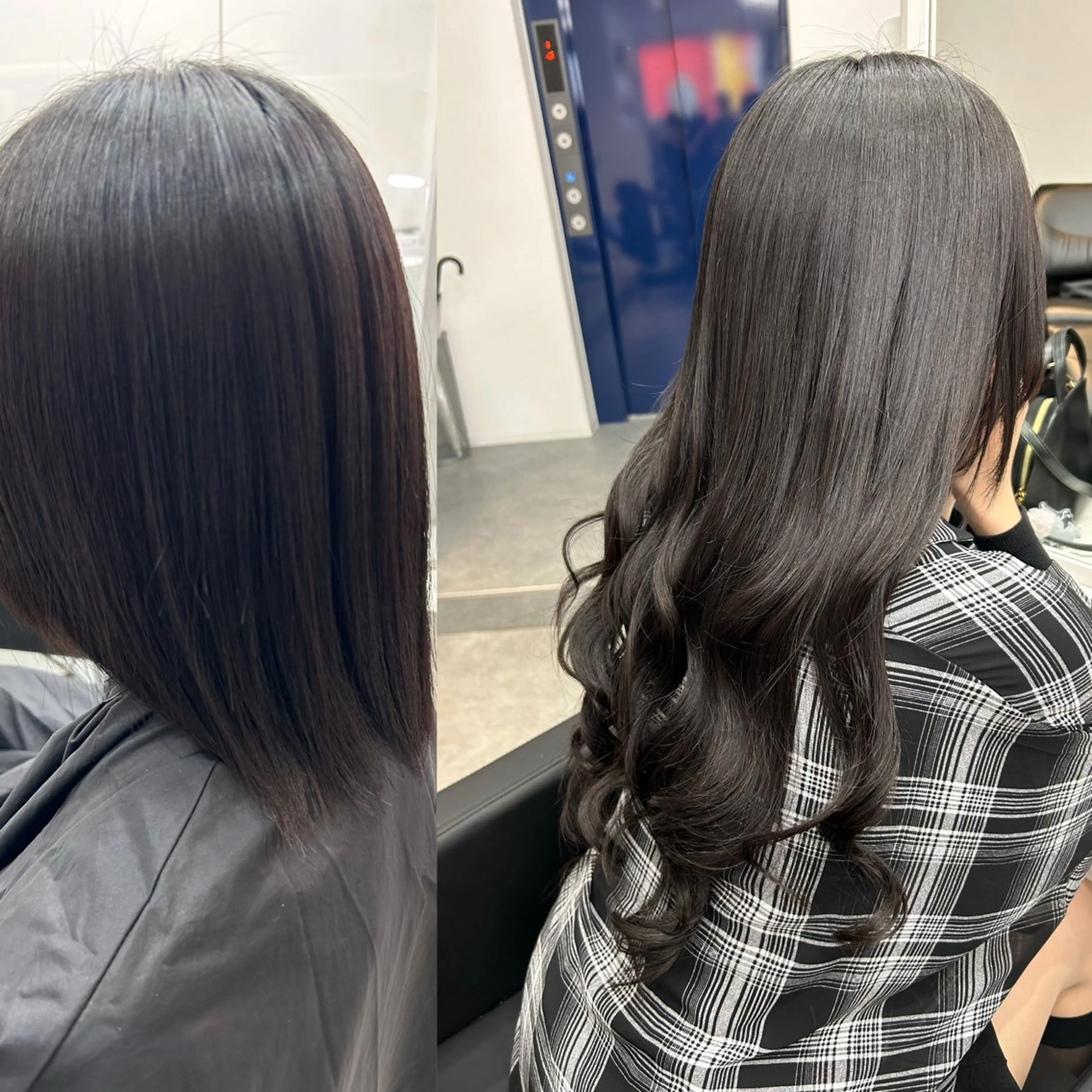 ロング ヘアアレンジ シールエクステ ボブ エクステ ハイライト レイヤーカット カット パーマ エクステ ヘッドスパ alpha. カラーエクステ下妻のヘアスタイル