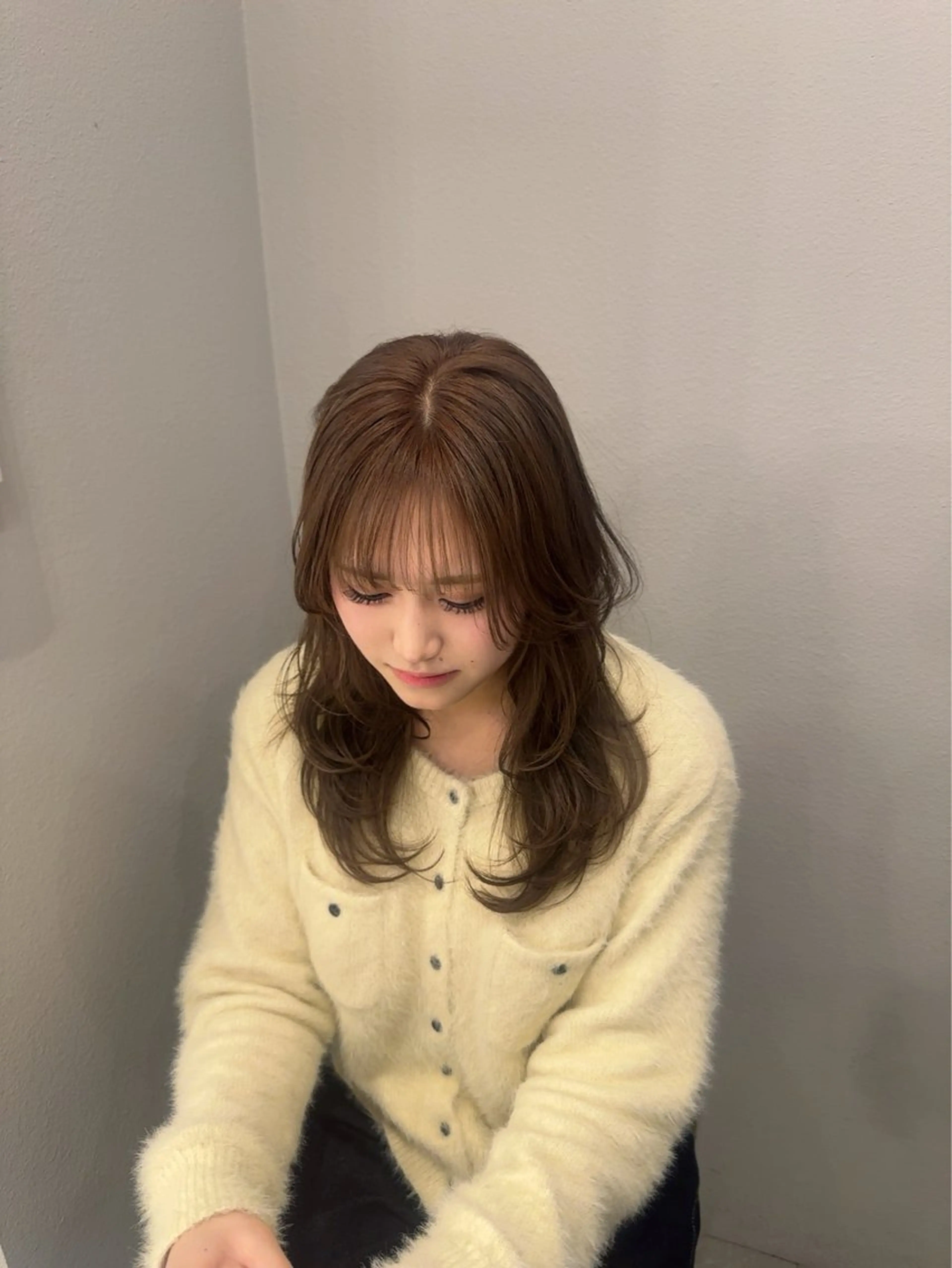 セミロング 透明感カラー/レイ ヤーカット/KaHoのヘアスタイル