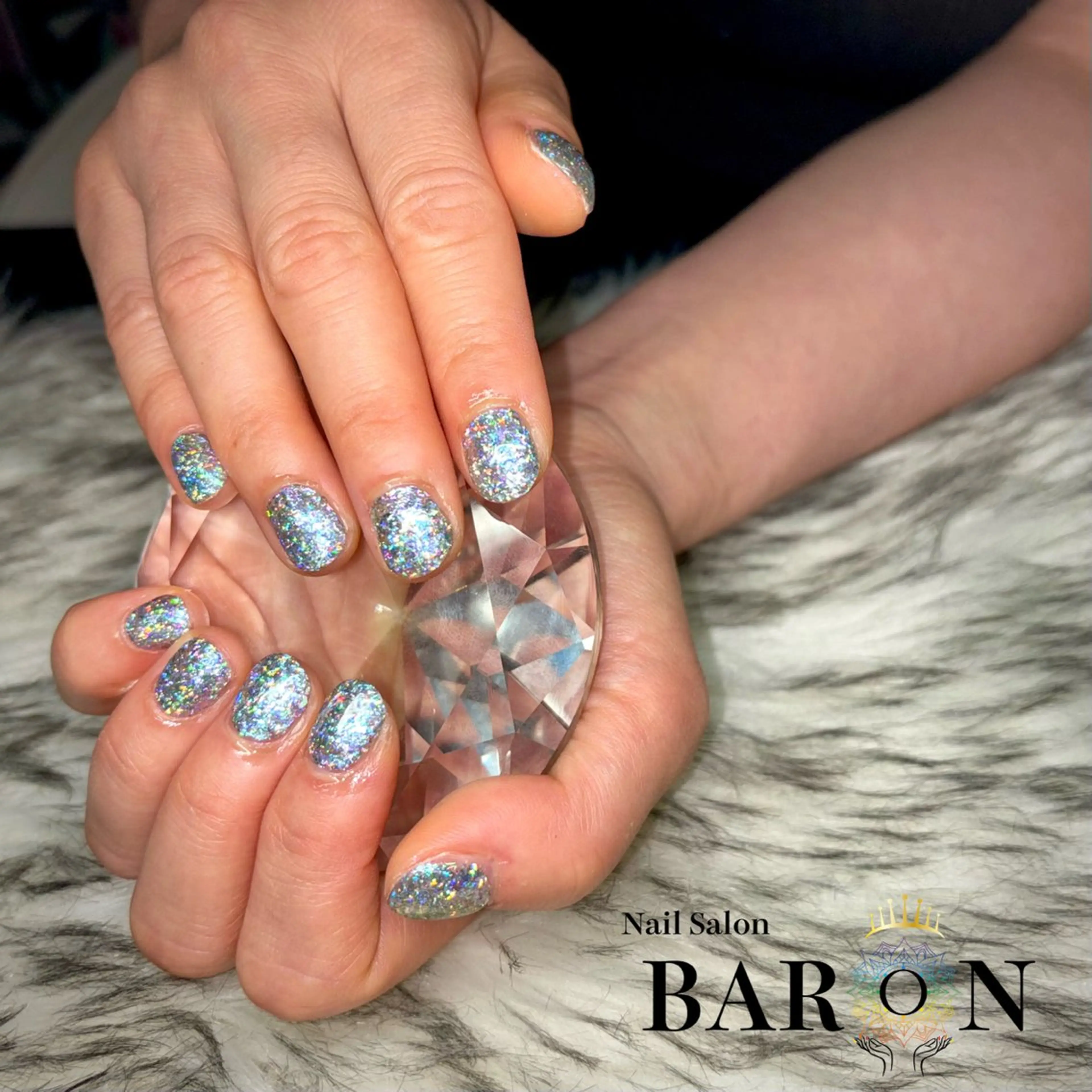 ネイル ラメ(グリッター) ♛BARON♛ MANAのネイルデザイン