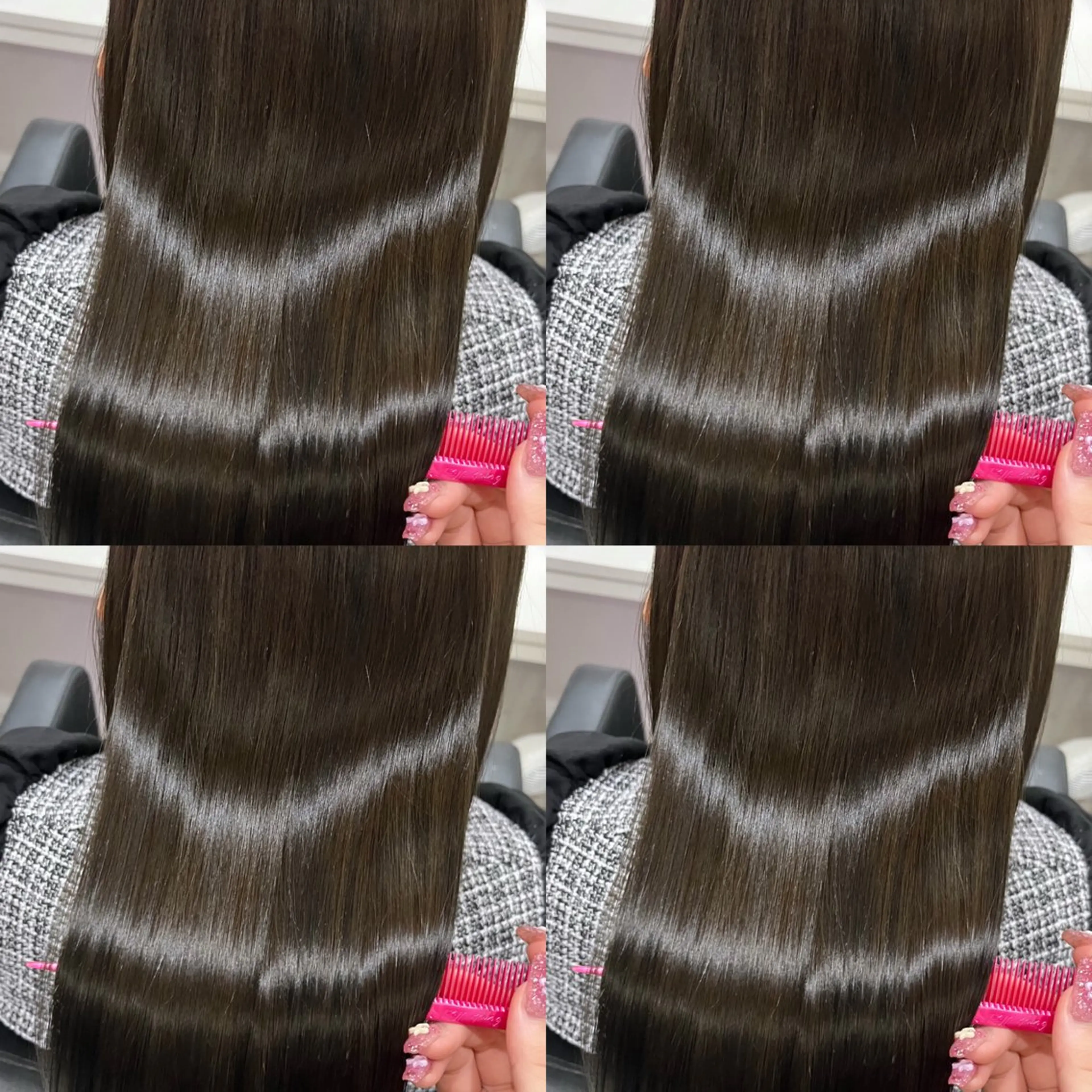 ミディアム カラー ヘアカラー トリートメント 🦋エクステ/透明感 /艶髪🦋REISAのヘアスタイル