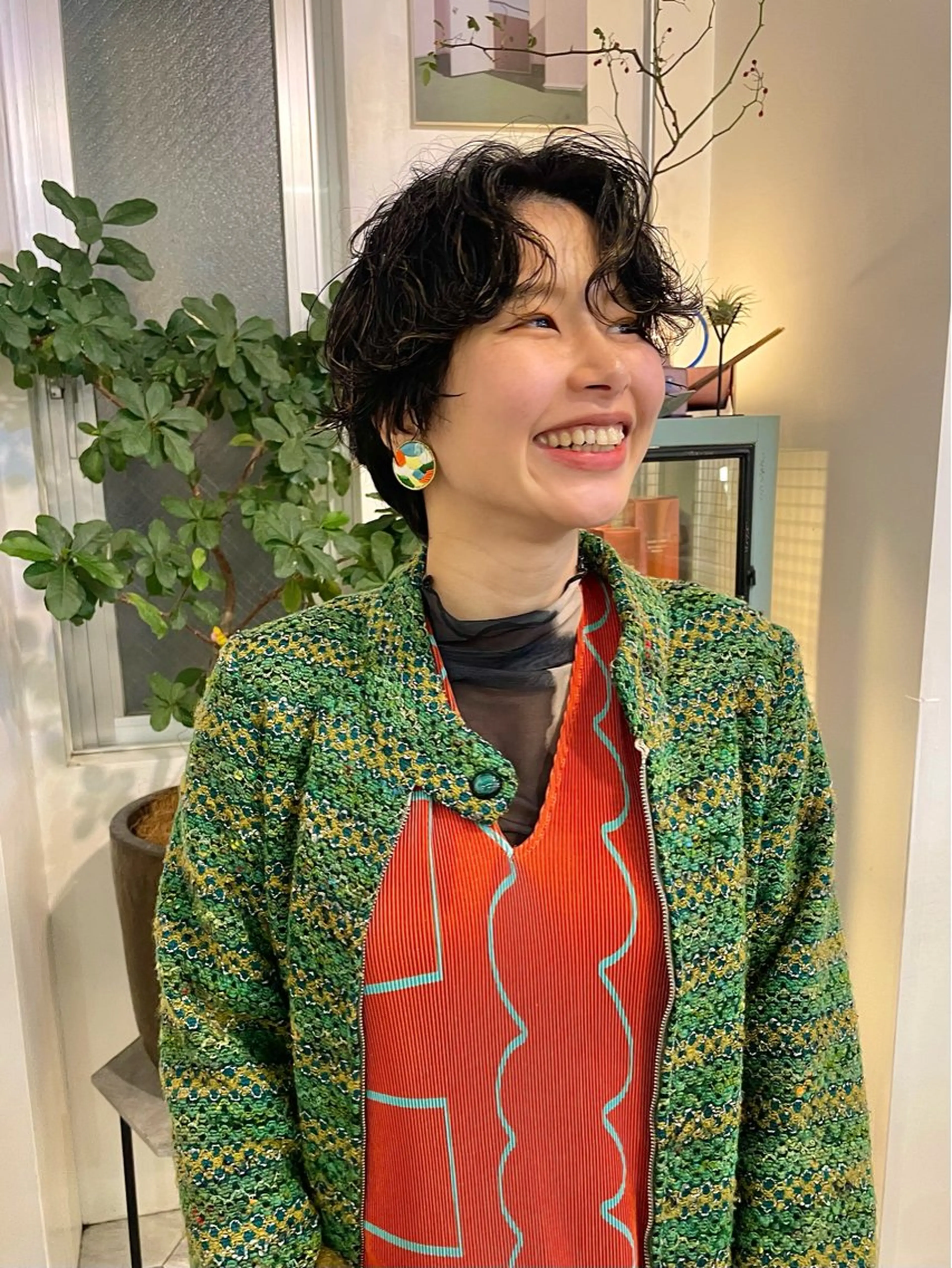 ショート カット パーマ nessヤマサキ リュウタのヘアスタイル