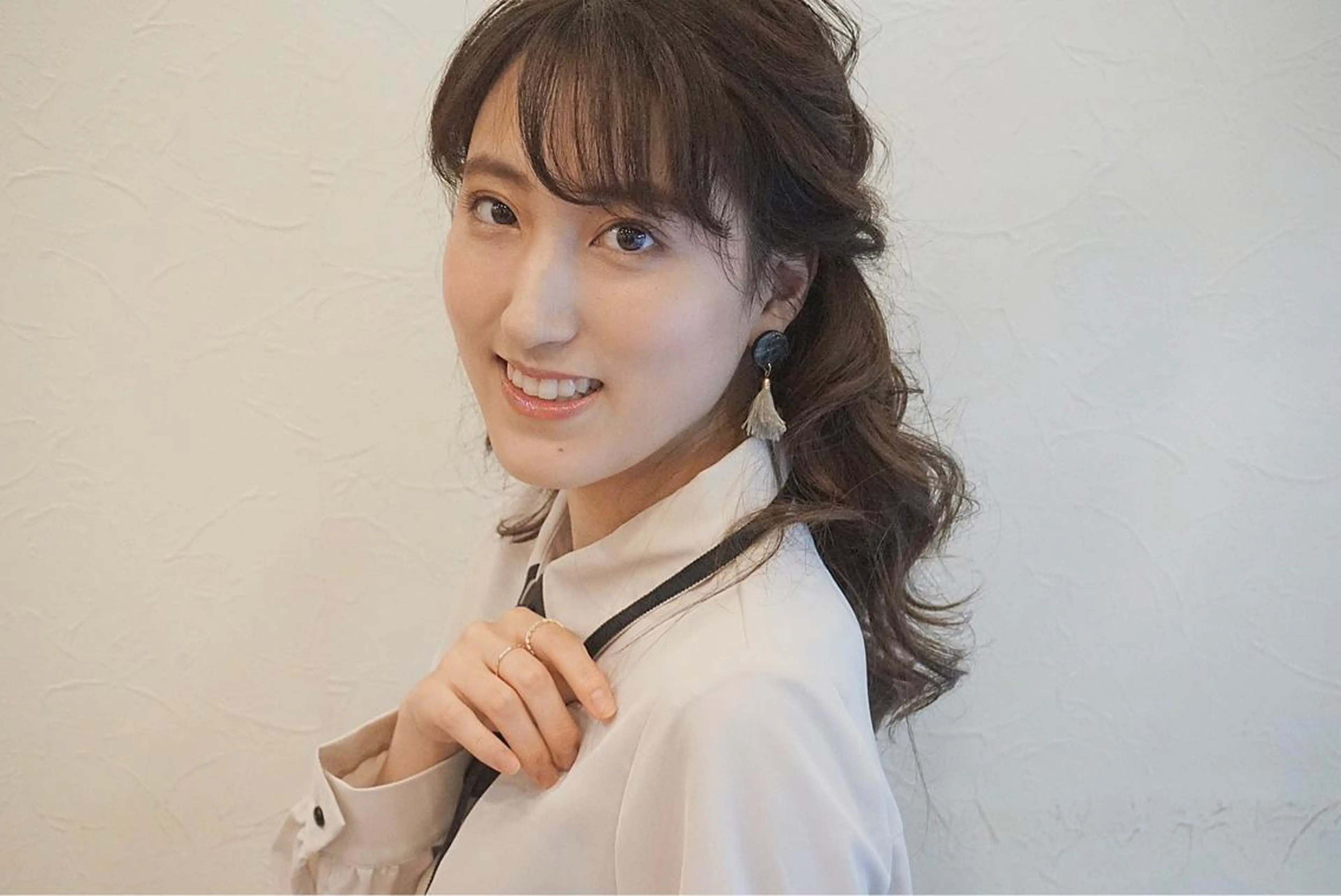 セミロング カラー ヘアアレンジ 結婚式・ブライダル SHANTi 飯塚 ヘアセット/髪質改善のヘアスタイル