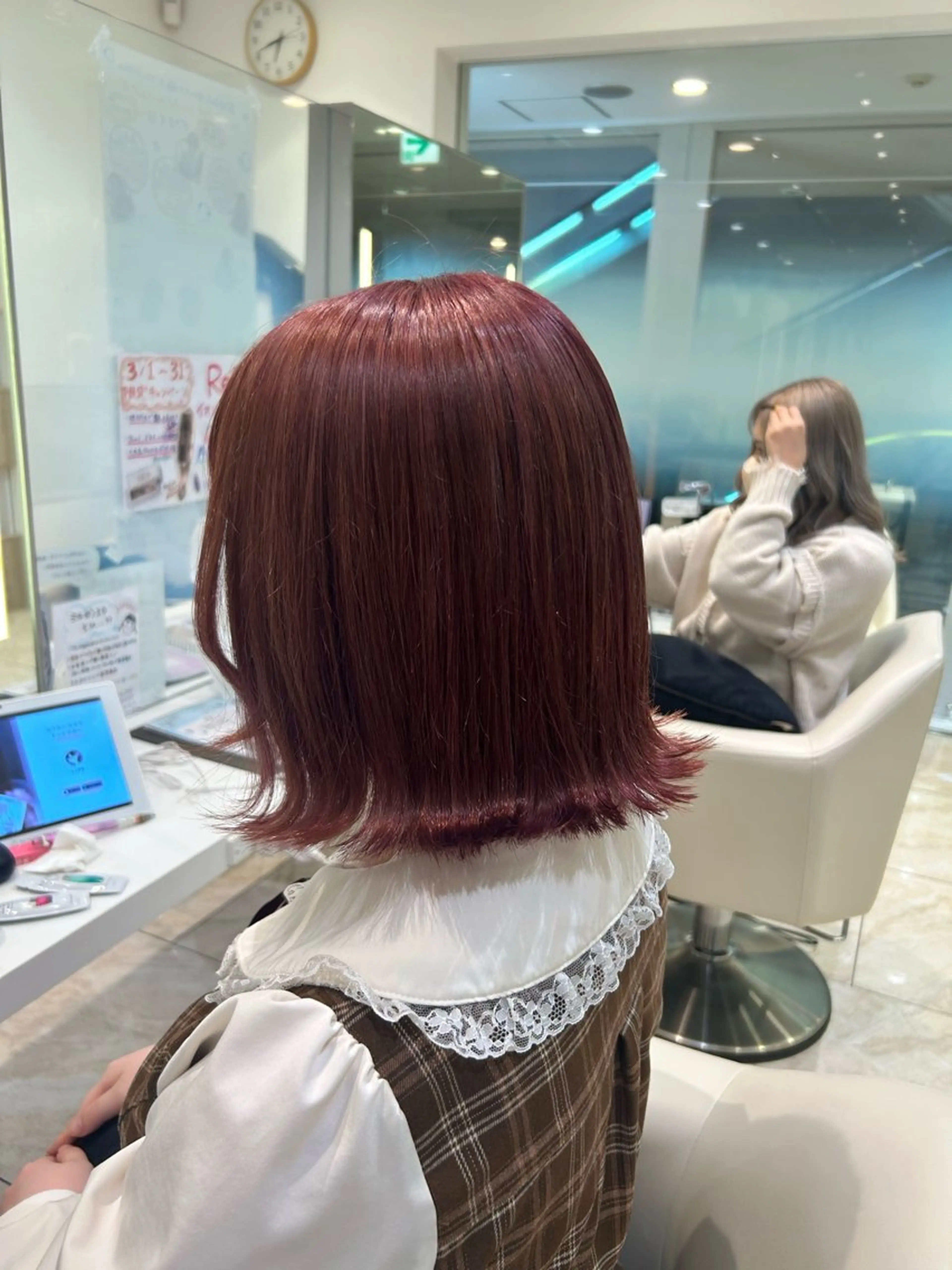 ミディアム カラー ヘアカラー はるか/ブリーチカラ ー/ヘアアレンジ🤍のヘアスタイル