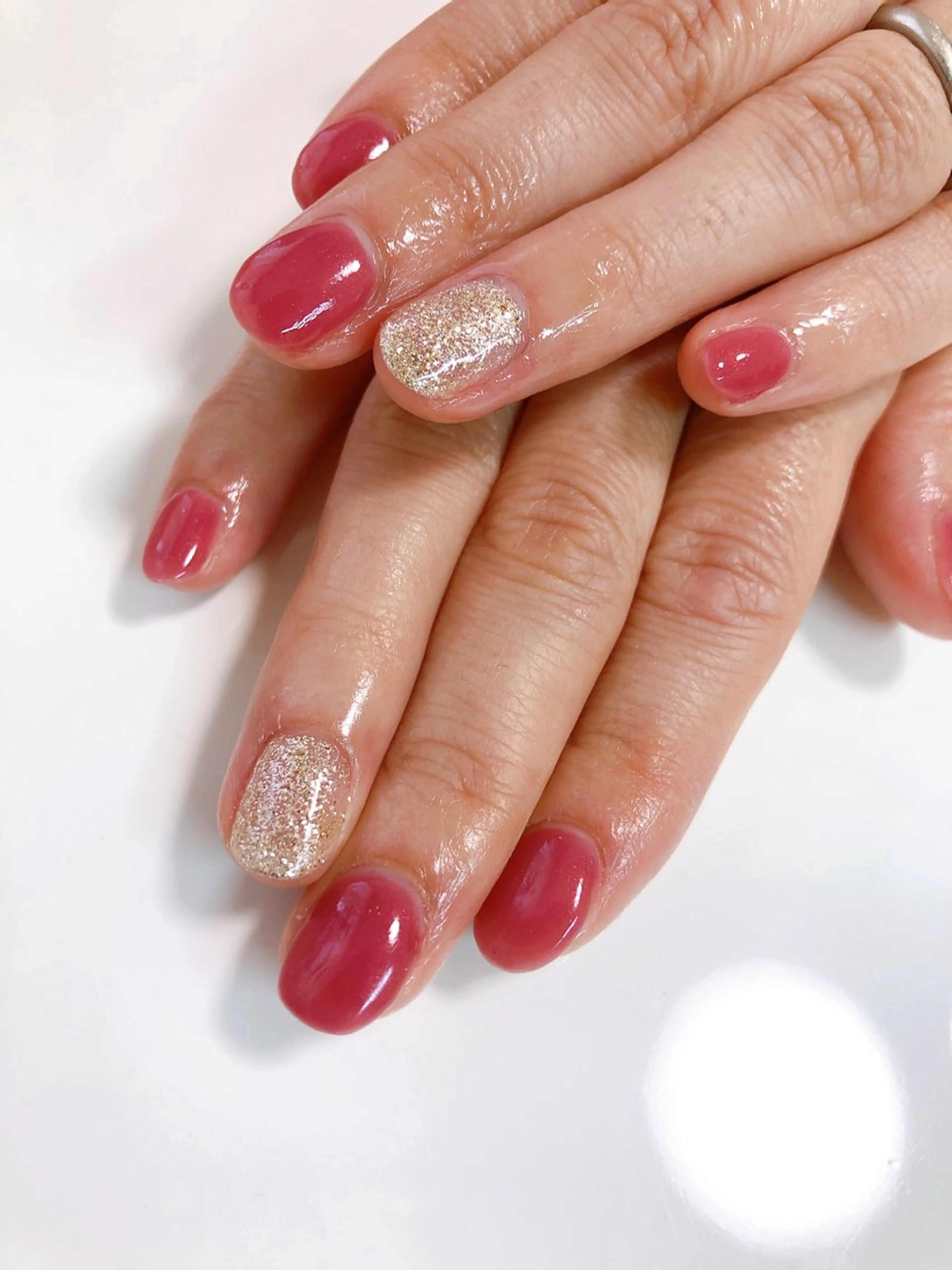 ネイル ワンカラーネイル デ・アイム「nail salon MIMIPARUN」所属・ナリス化粧品 MIMIPARUNのネイルデザイン