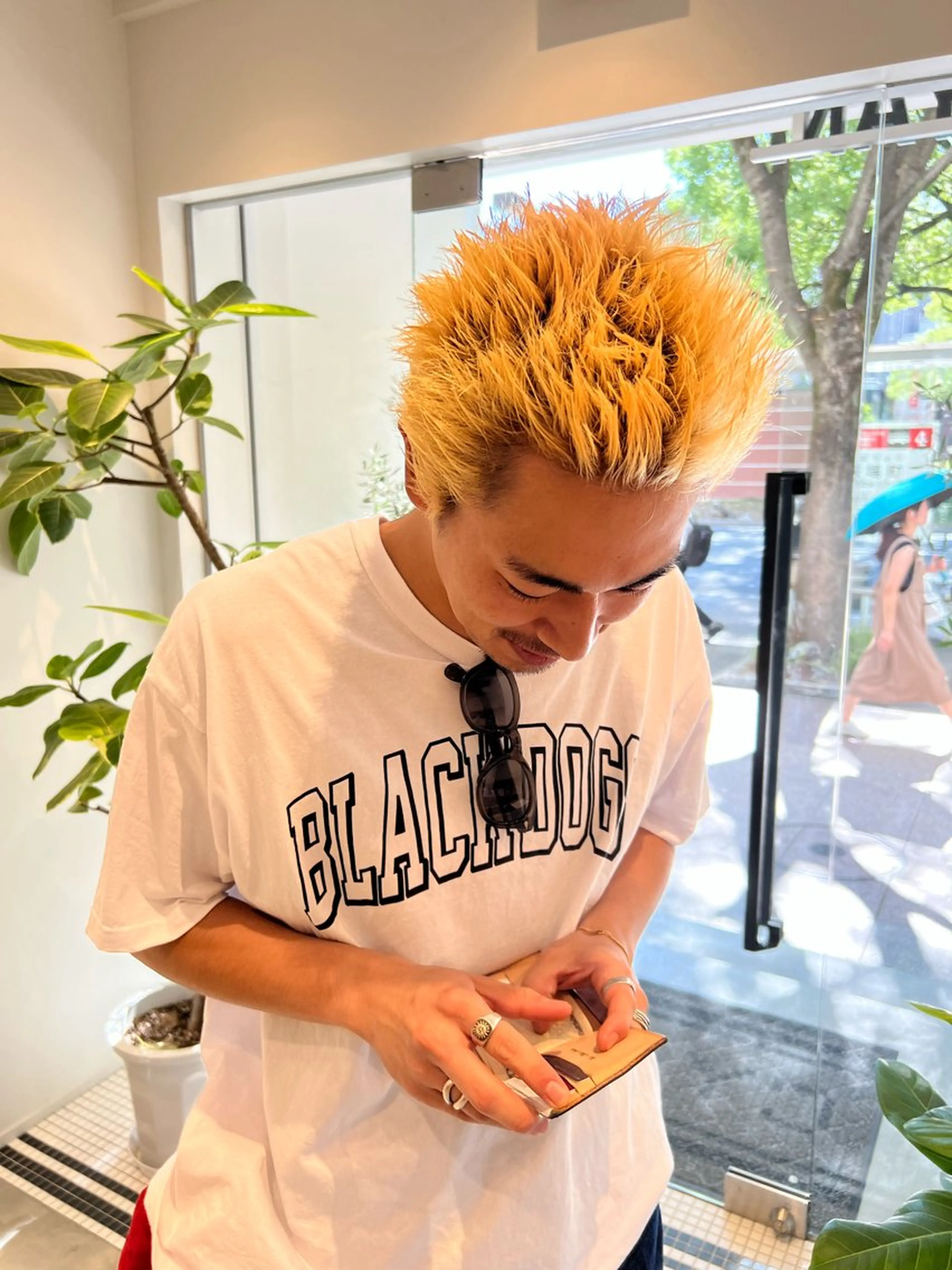 メンズ メンズブリーチ スパイキーショート パーマ/名古屋パーマ / コデラ ナナホのヘアスタイル