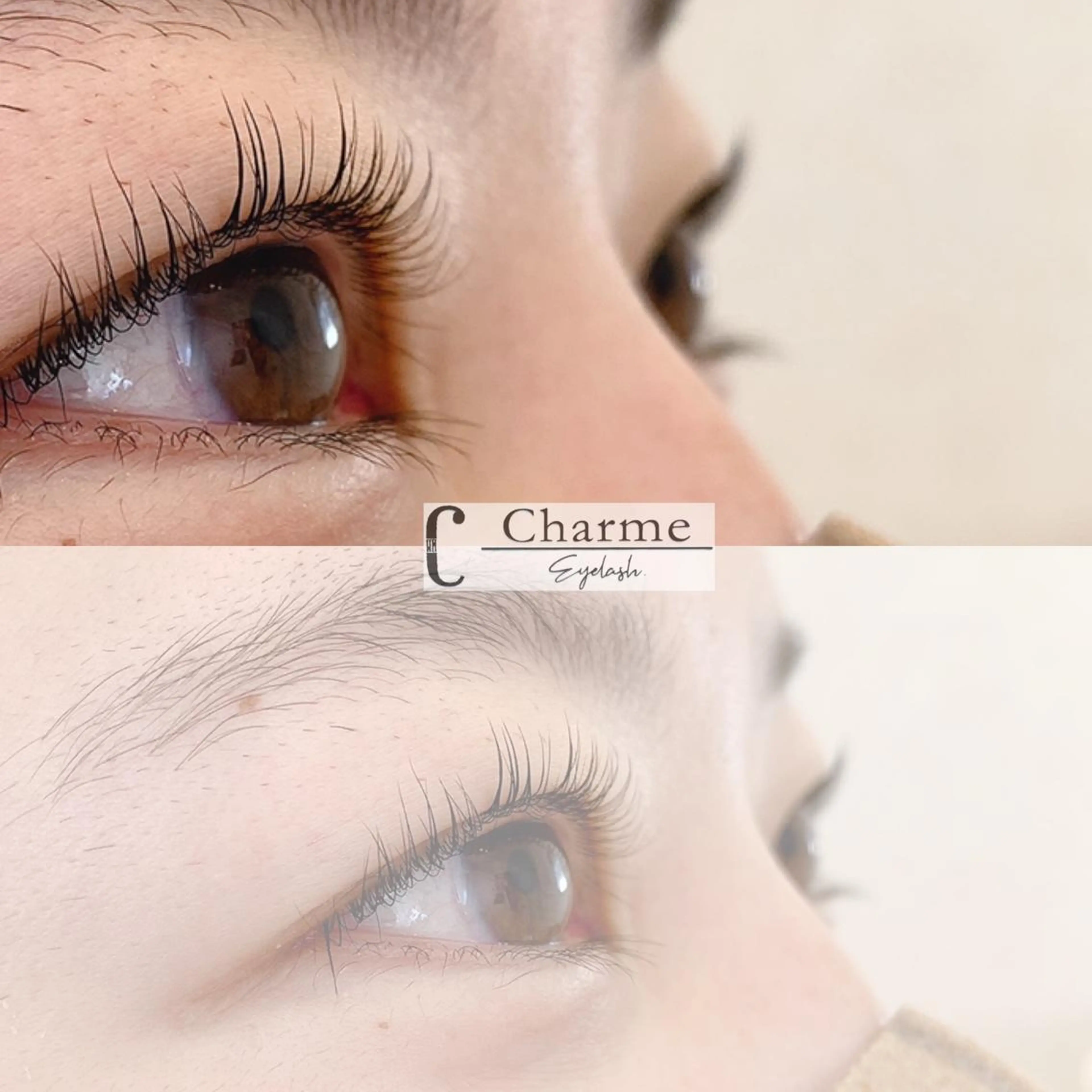 マツエク・マツパ ナチュラル アッパーリフトカール 完全個室‼︎Charme(シャルム)美容室併設eyelashサロン所属・【Charme 】 シャルムのマツエク・マツパデザイン