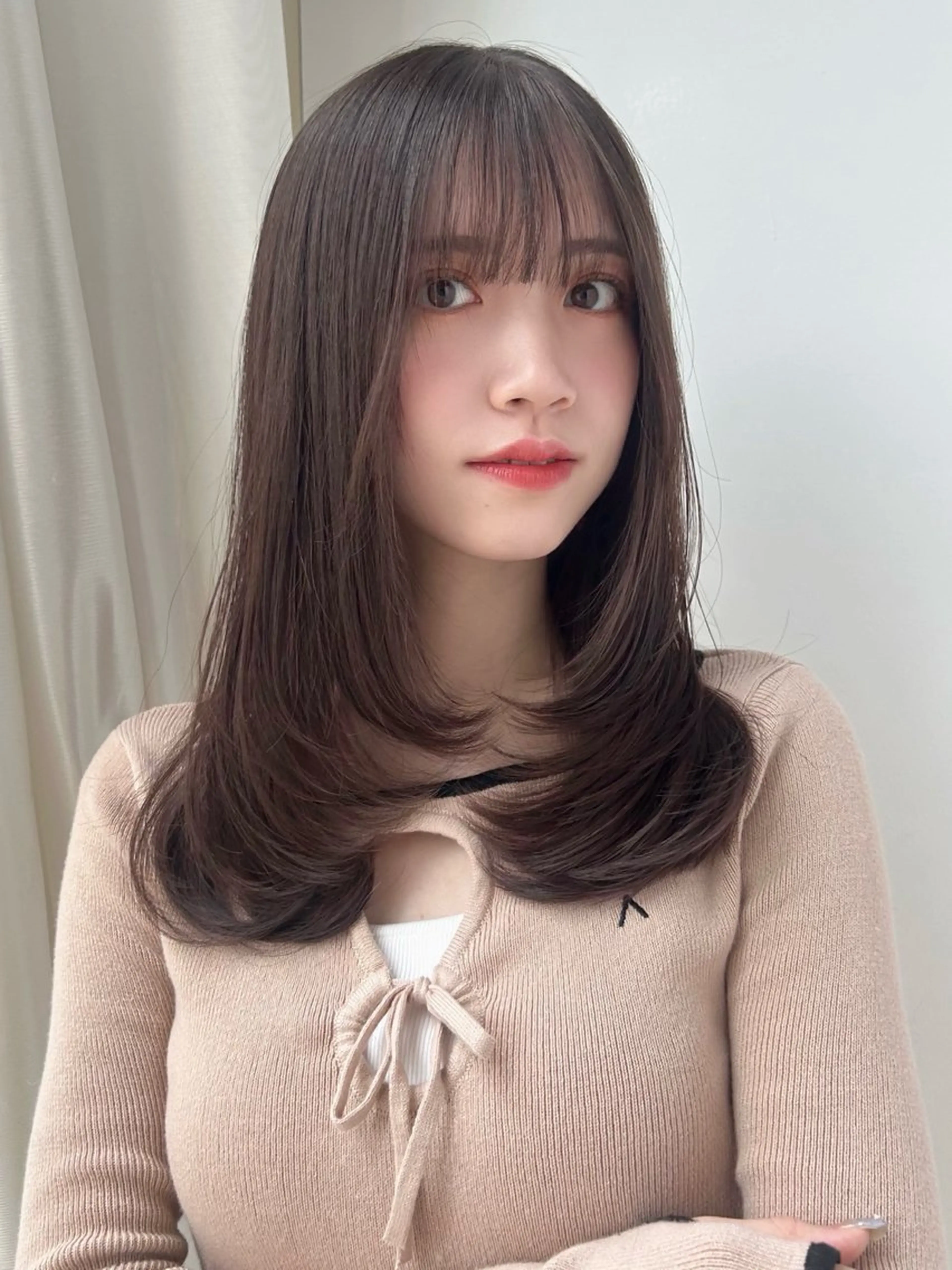 ロング レイヤーカット 解田彩奈/ stylistのヘアスタイル