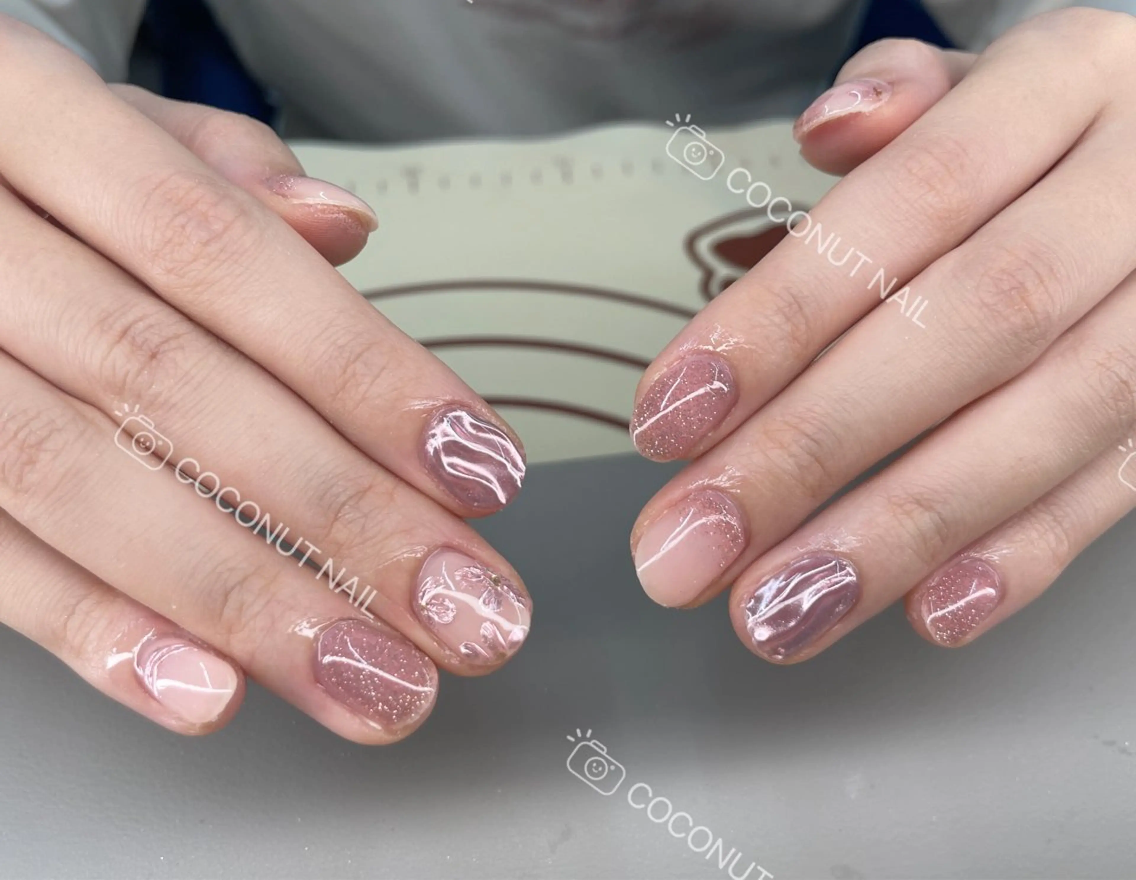 ネイル ハンドネイル 神田 ココナッツのネイルデザイン