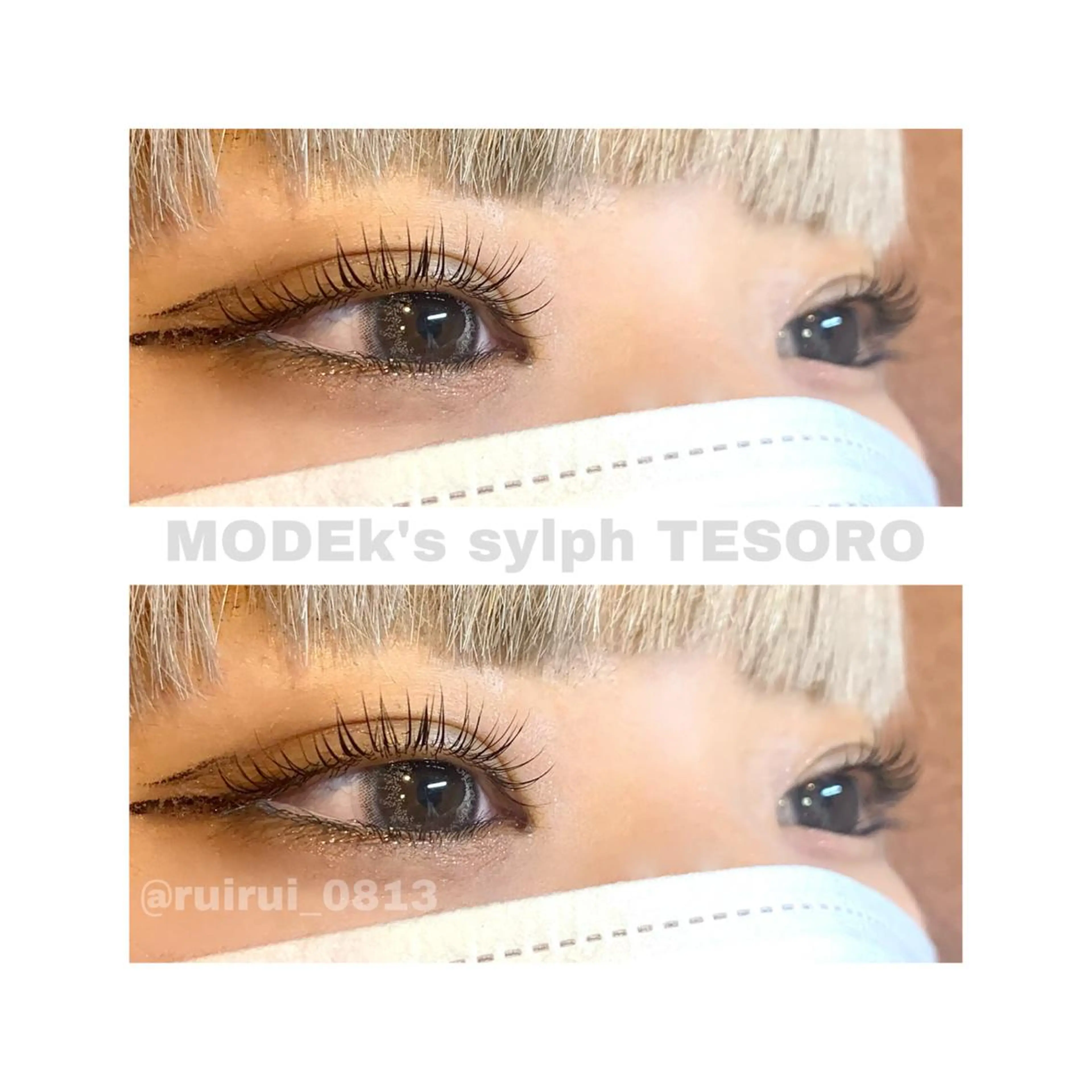 マツエク・マツパ マツパ MODEk's TESORO柿崎流依のマツエク・マツパデザイン