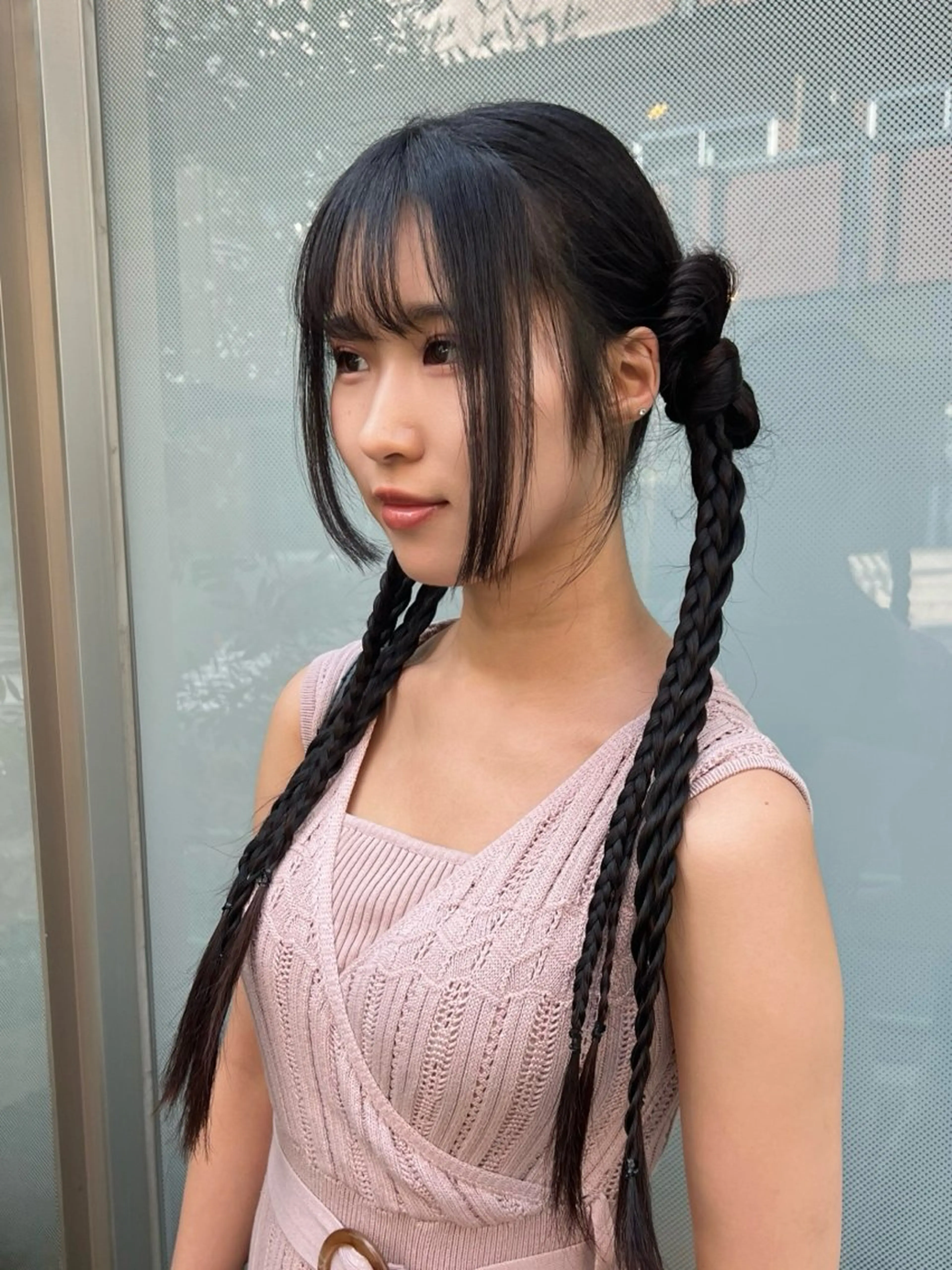 ヘアアレンジ 三つ編み ヘアセット marleeヘアセット＆シャンプーブロー専門店所属・ヘアセット専門 🫧ARIANAのヘアスタイル