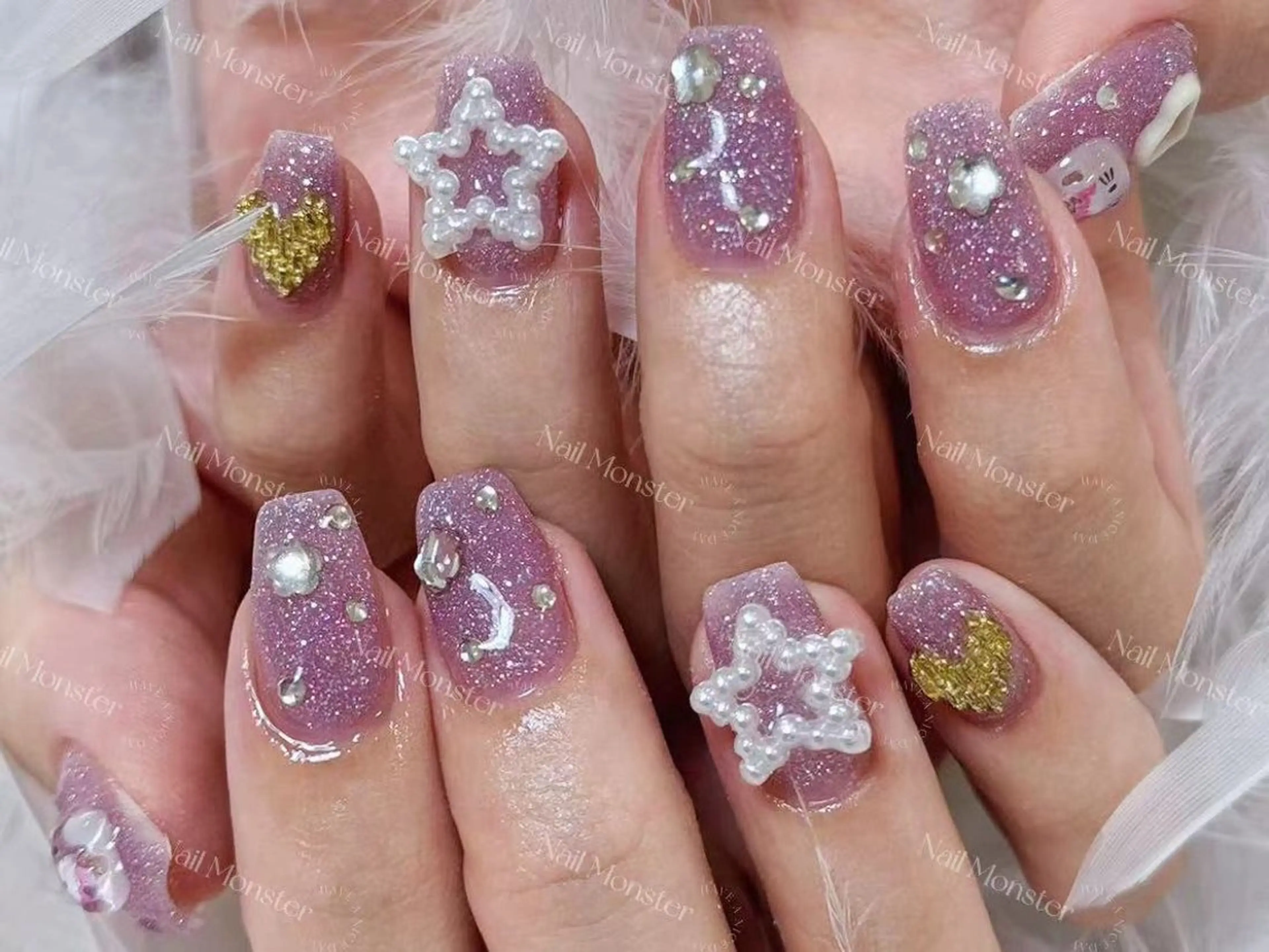 【11月オフ全て無料中】🌸ソフトジェルオフ無料❤✨ワンカラー＋パーツ付け放題の写真