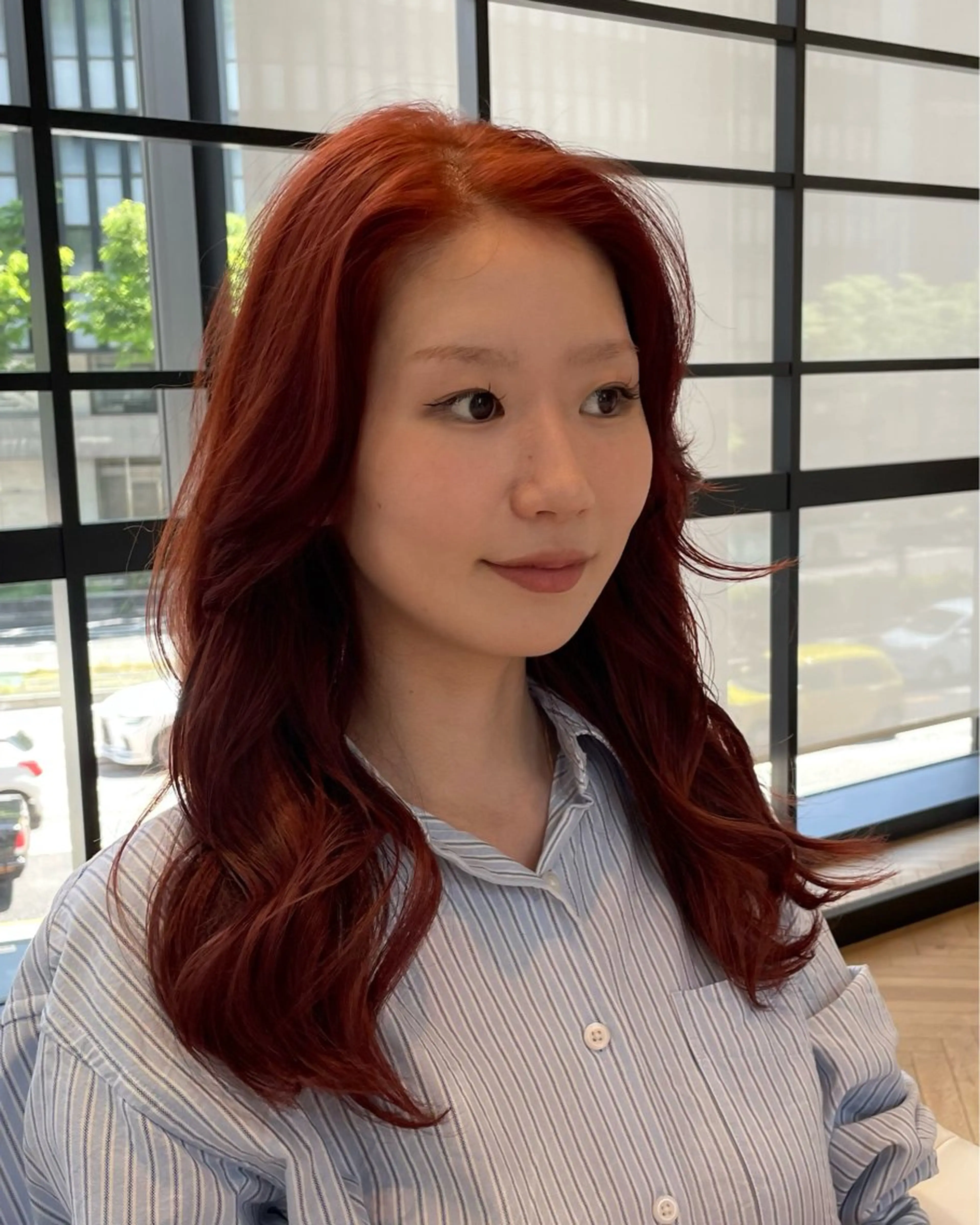 ロング カラー ヘアカラー ELLE salon サエのヘアスタイル