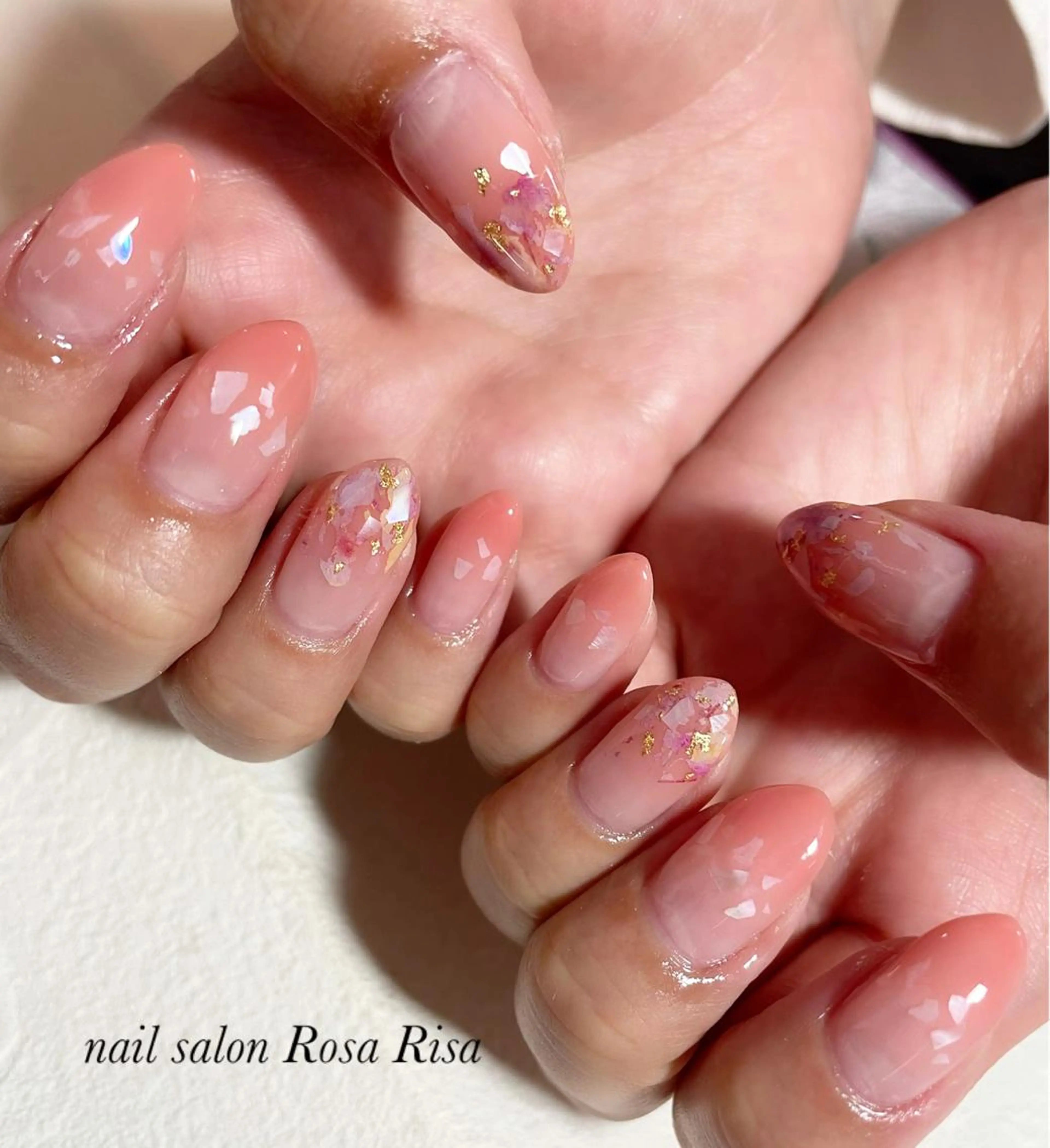 セミロング ネイル ハンドネイル ネイルスタジオ シェイクユアハンズのネイルデザイン