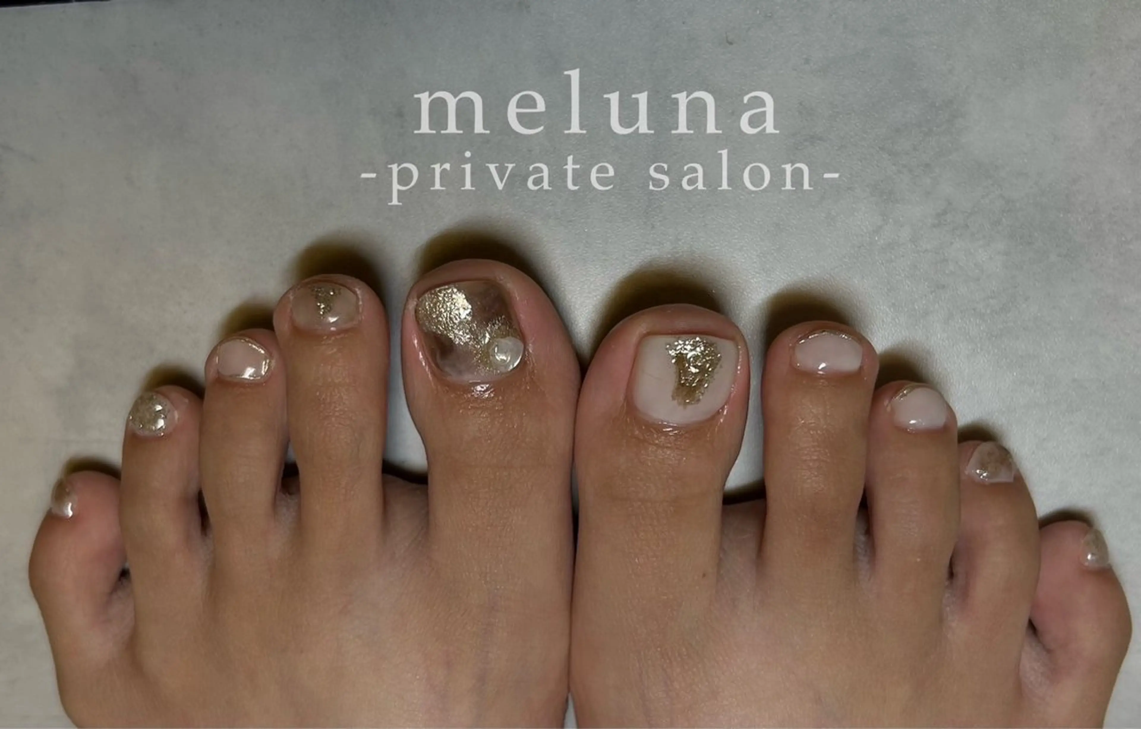 ネイル フットネイル フットネイル Meruna .ﾒﾙｰﾅ.のネイルデザイン