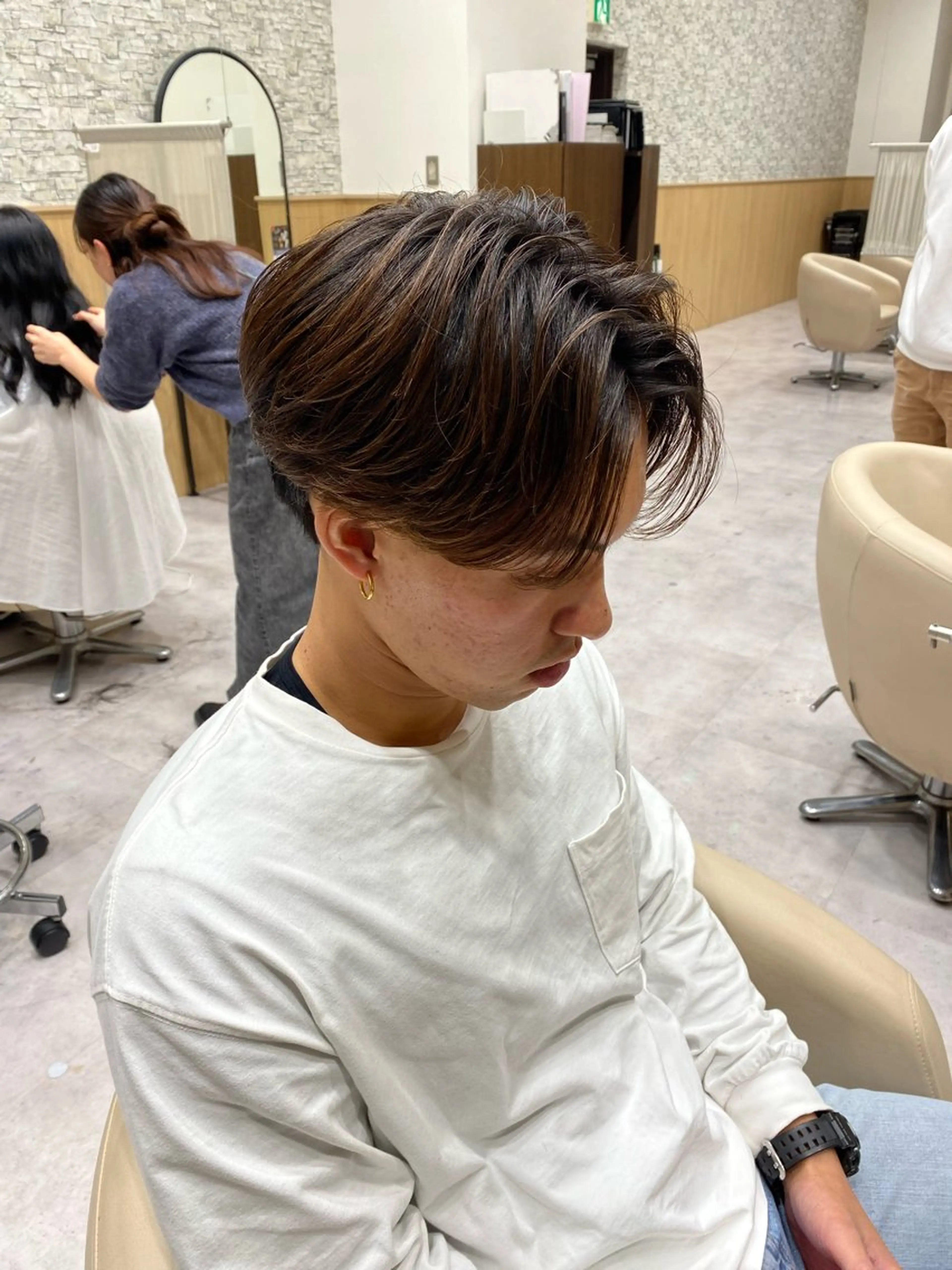 ショート パーマ メンズ UNIX所属・村上翼/ハンサム ショート/パーマのヘアスタイル