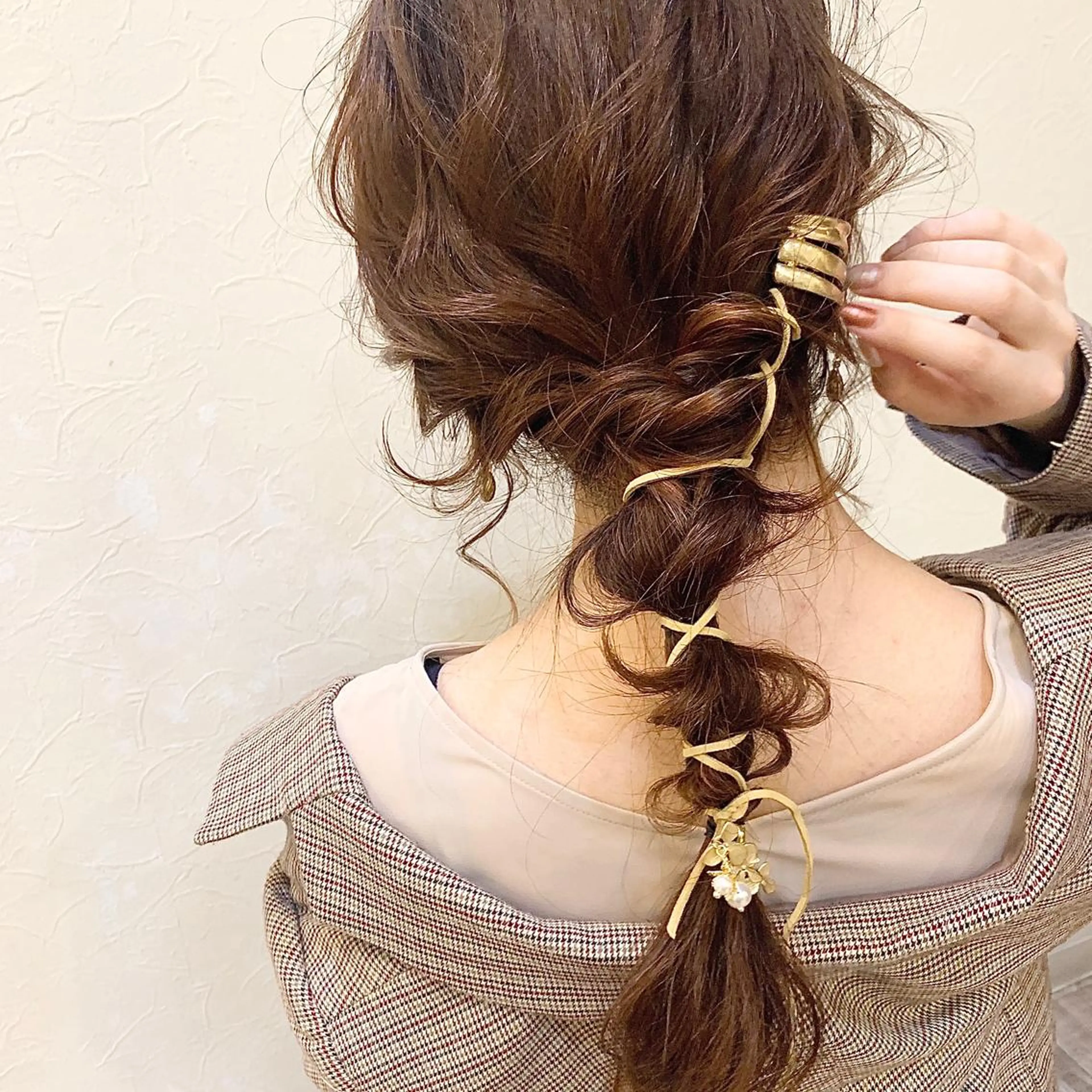 ロング カラー ヘアアレンジ SHANTi 飯塚 ヘアセット/髪質改善のヘアスタイル