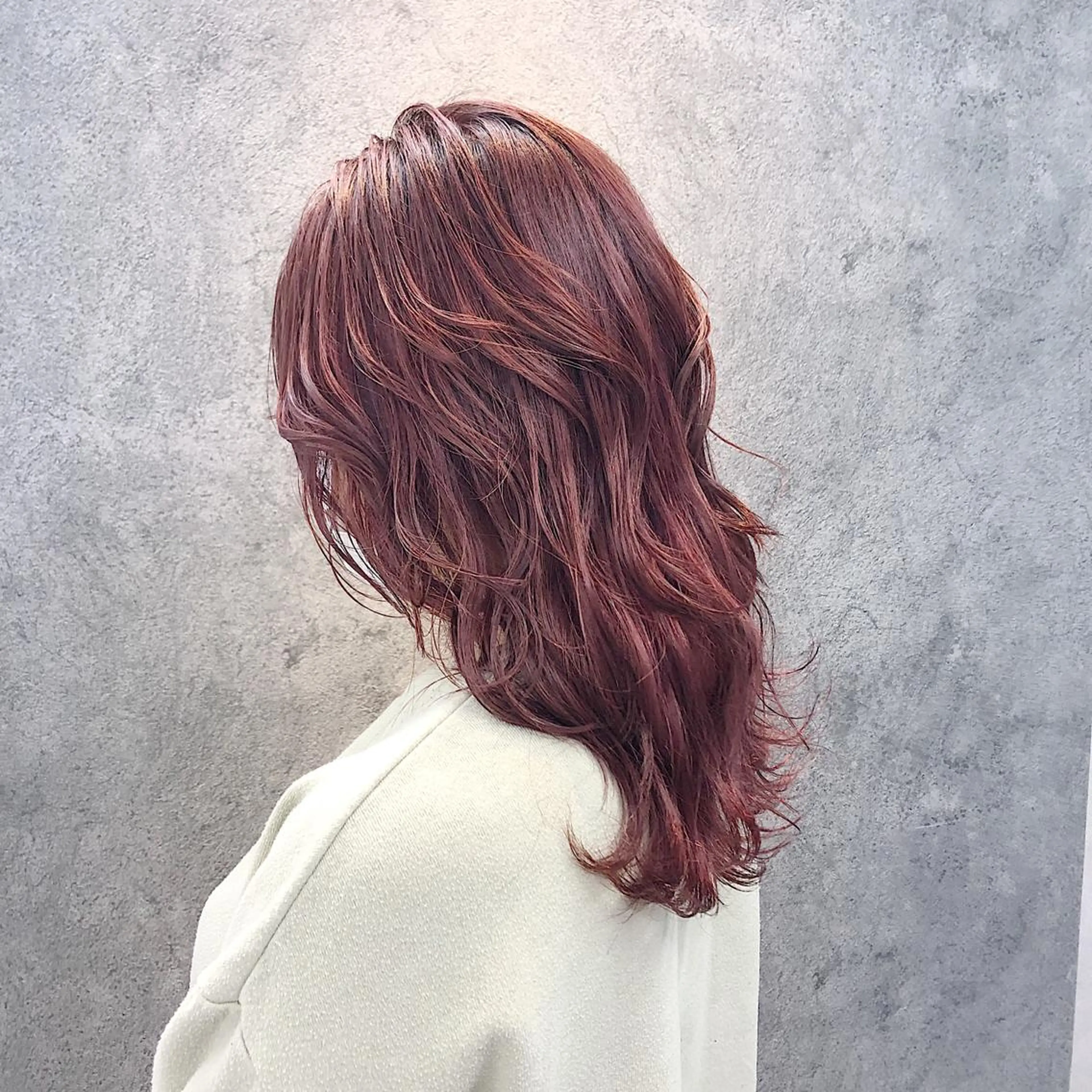 セミロング カット ヘアカラー トリートメント 所渉/韓国レイヤー /ウルフカットのヘアスタイル