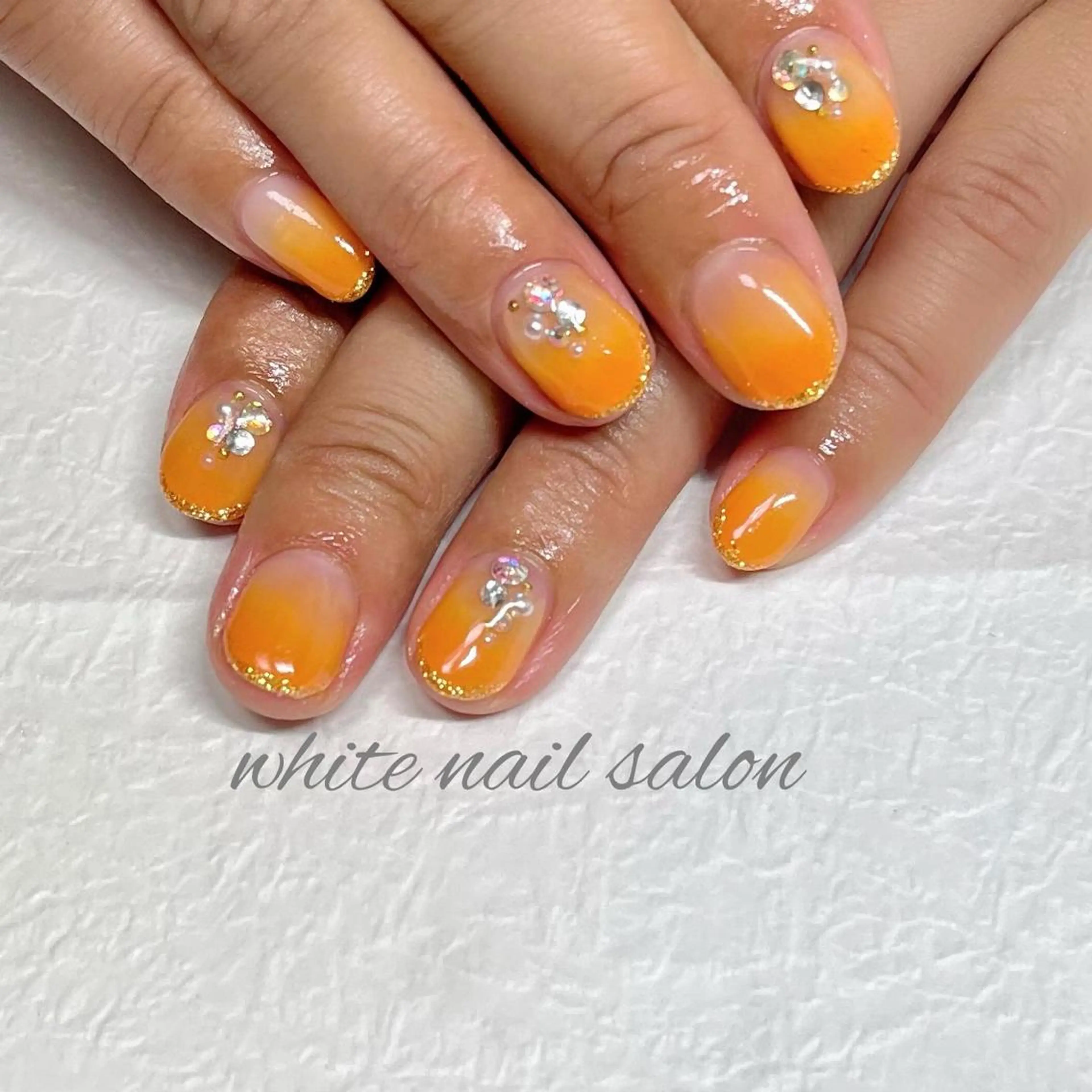 ネイル フットネイル ジェルネイル ハードジェル ラメ(グリッター) 持ち込み ハンドネイル white nail salonのネイルデザイン