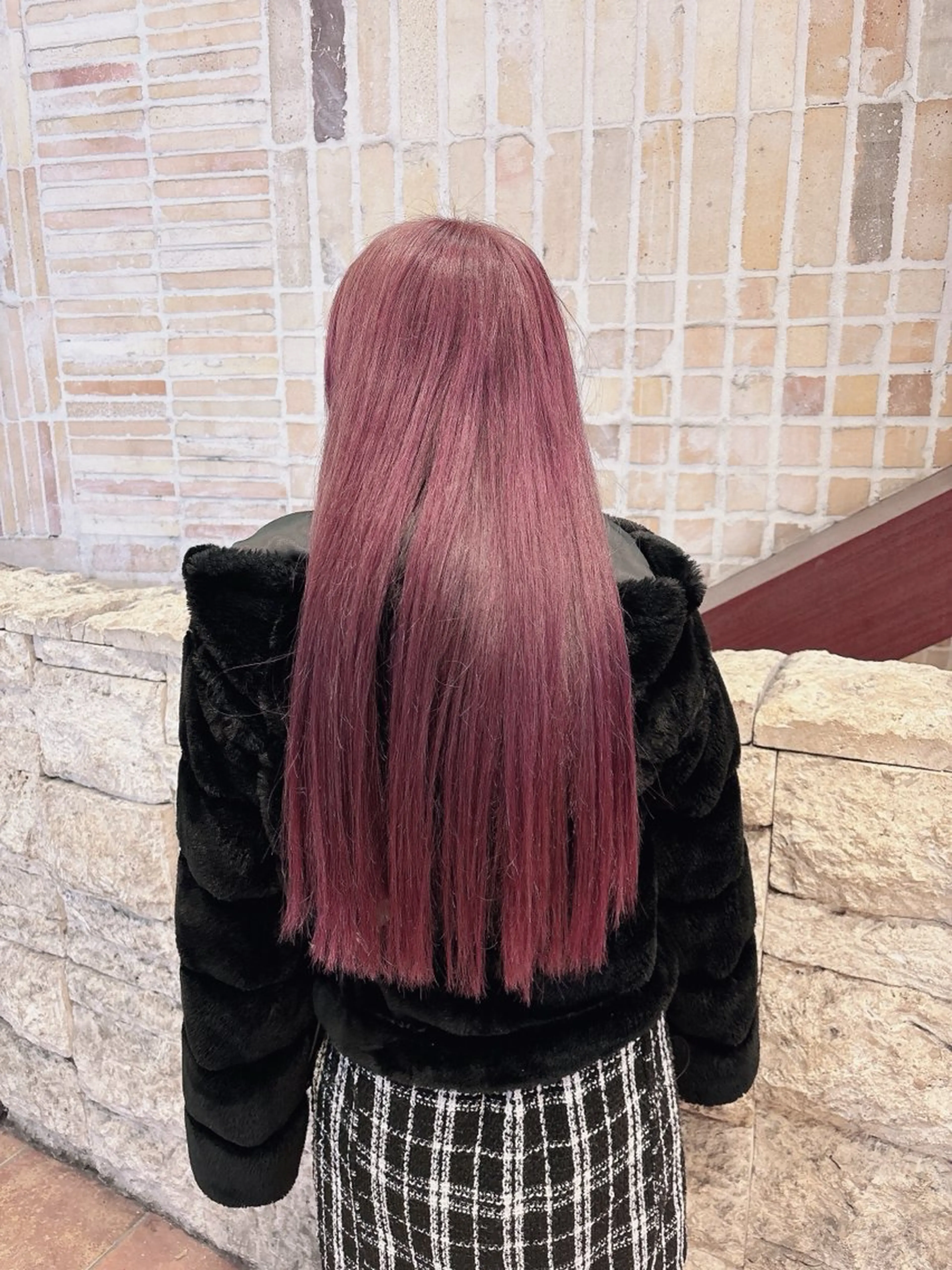 ロング カラー ハイトーンカラー ラベンダーカラー ピンクカラー ピンクラベンダー ヘアカラー トリートメント メンズ/ヘアセット/ 顔周りレイヤー/💶のヘアスタイル