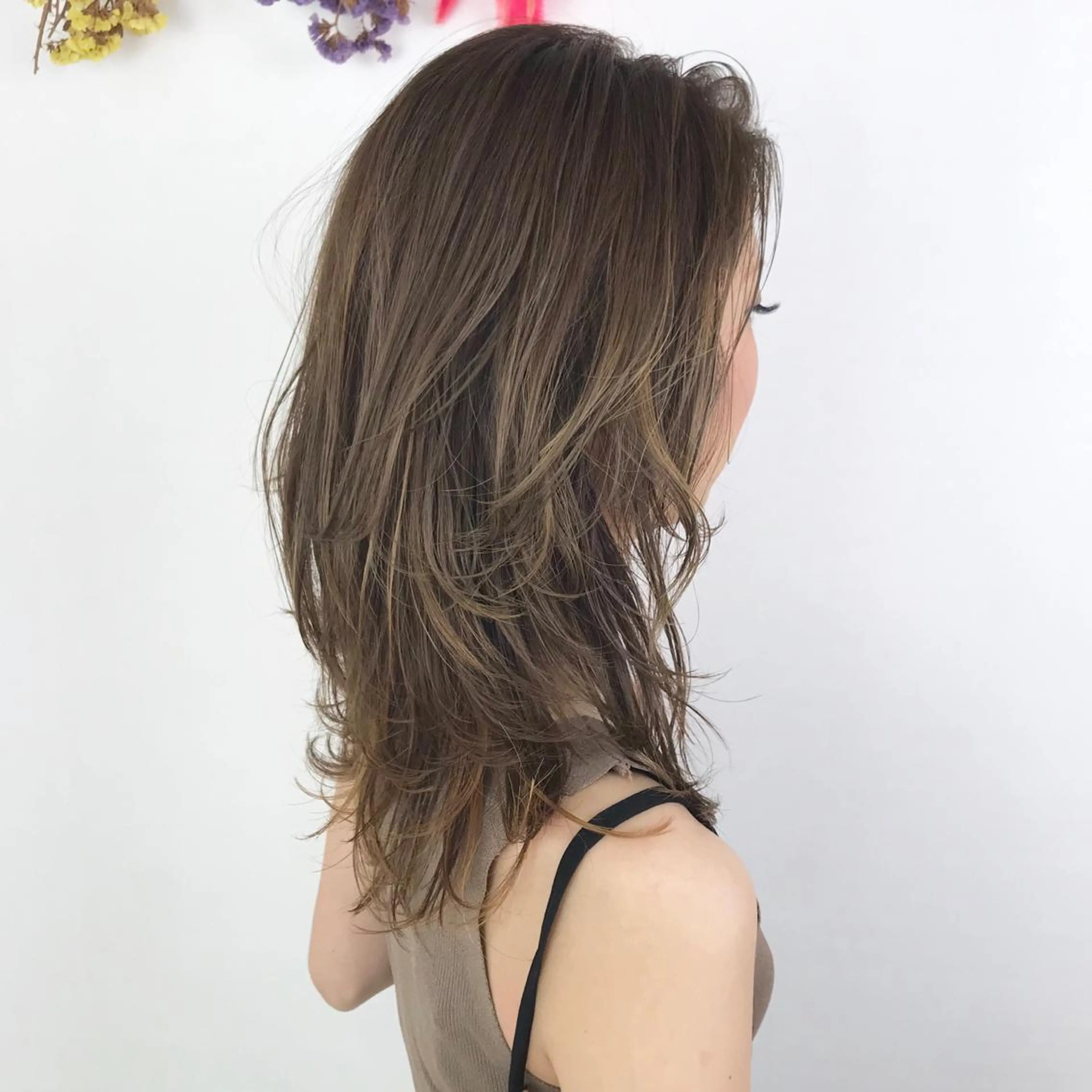 セミロング カラー 似合わせカット🌿 前川のヘアスタイル