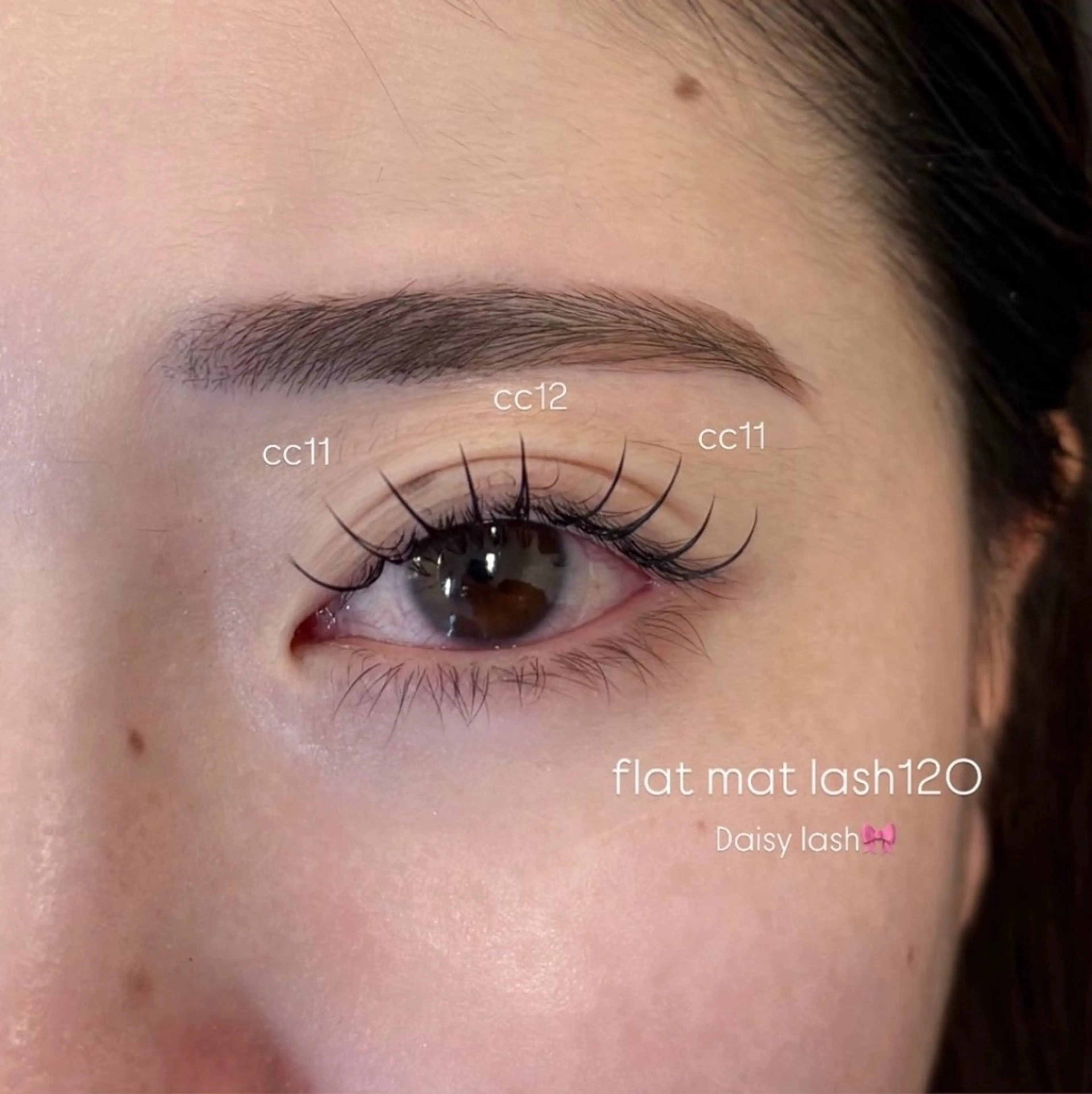 マツエク・マツパ キュート フラットラッシュ Daisylash 💞RIOのマツエク・マツパデザイン