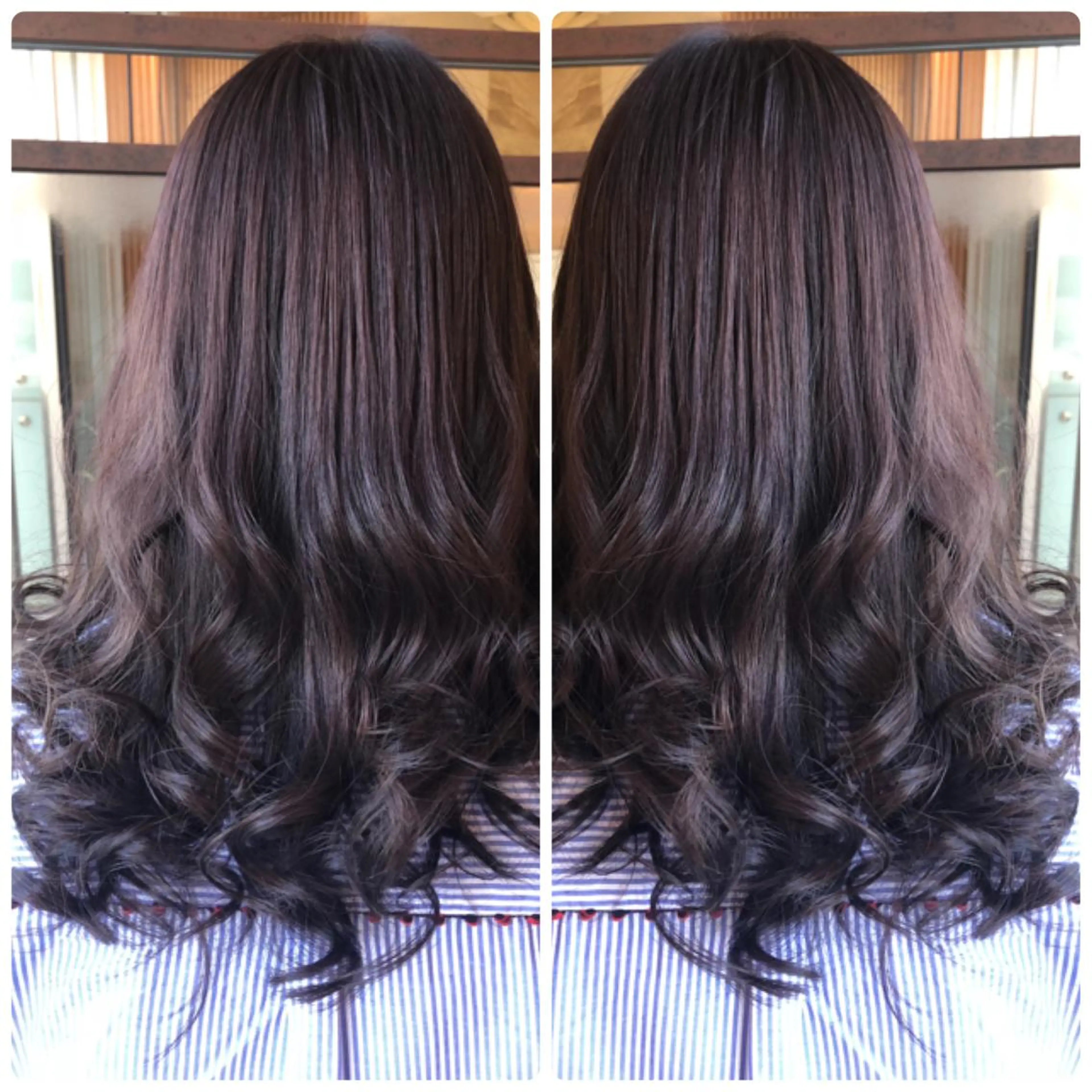 セミロング カラー アッシュ ハイライトカラー ラベンダーカラー ラベンダーアッシュ ハイライト ヘアカラー トリートメント 小山内 龍一郎 店長のヘアスタイル