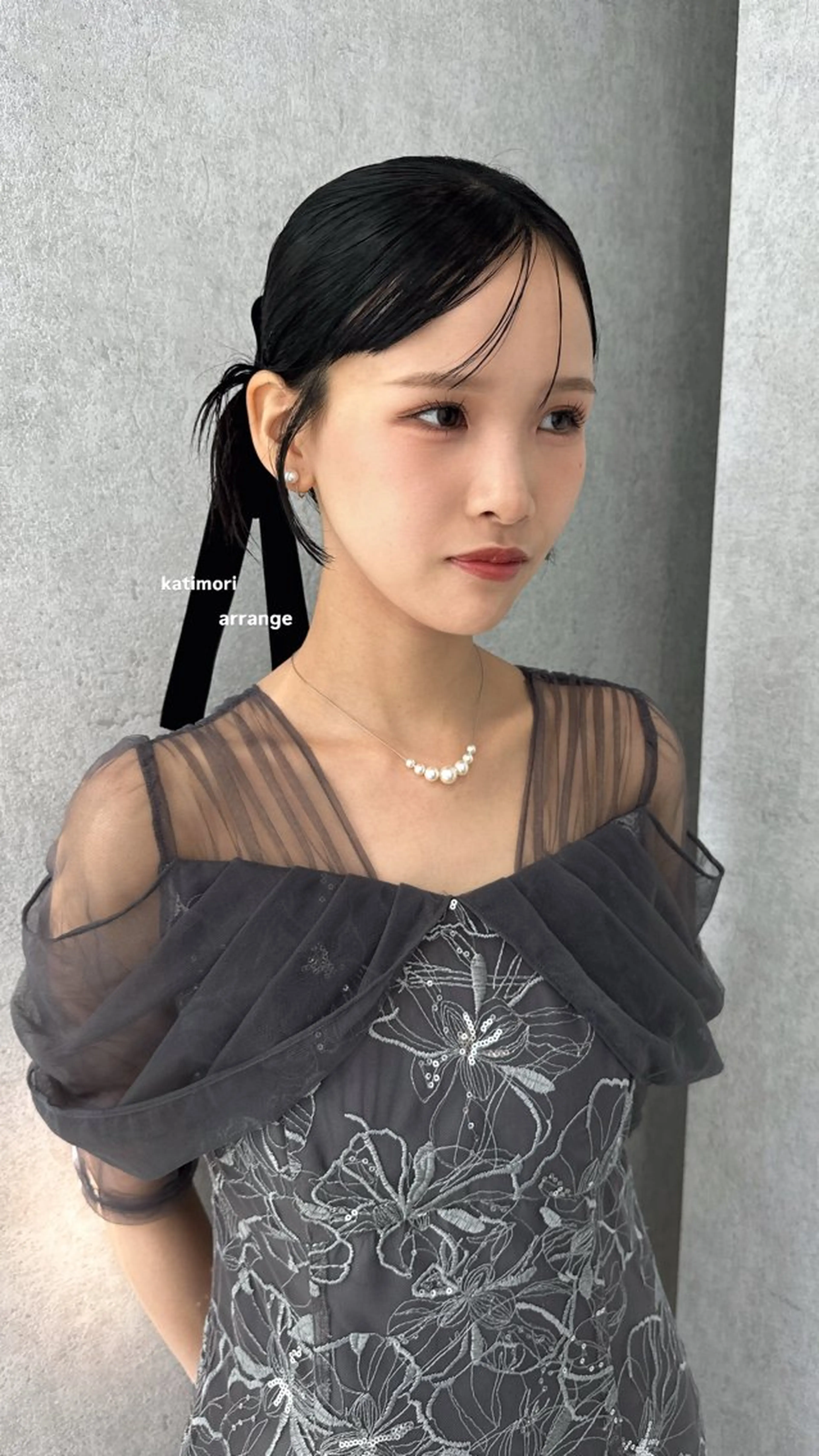 ロング ヘアアレンジ ヘアセット v-lab studio所属・韓国レイヤーカット/ 艶カラー/ noaのヘアスタイル