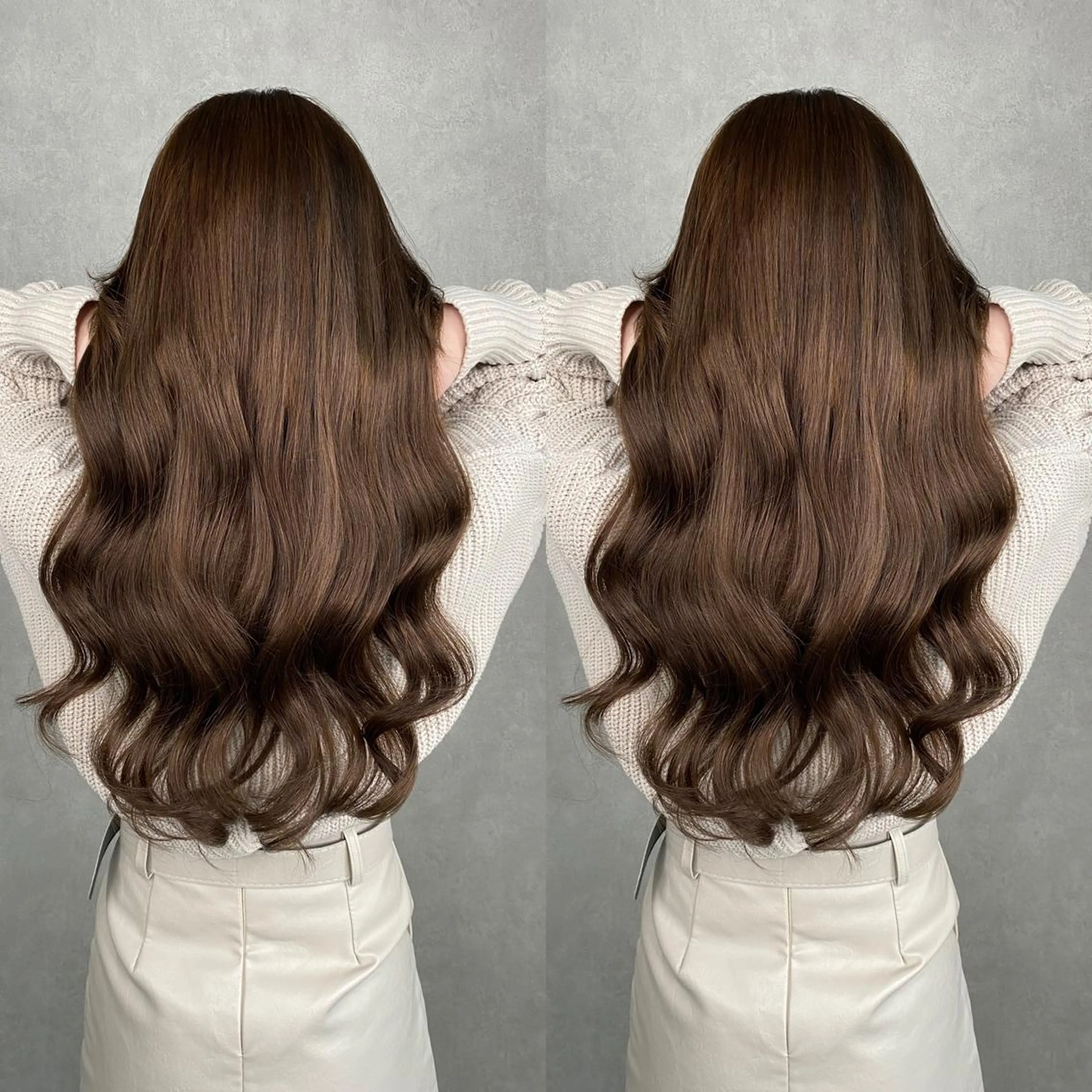 ロング 💎馴染むエクステ ×カラーTOMO💎のヘアスタイル