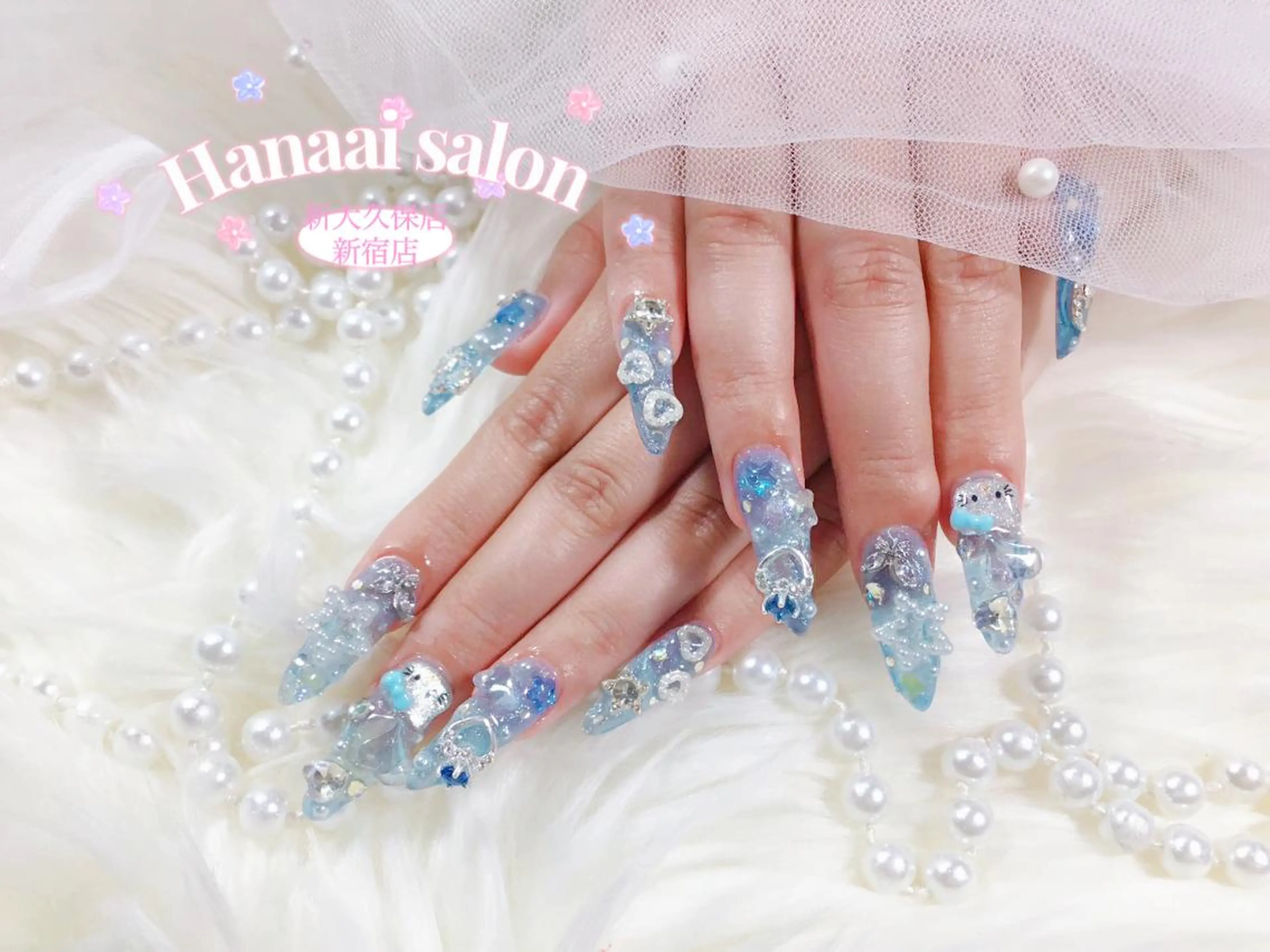 ミディアム Hanaai Salon新大久保店のネイルデザイン