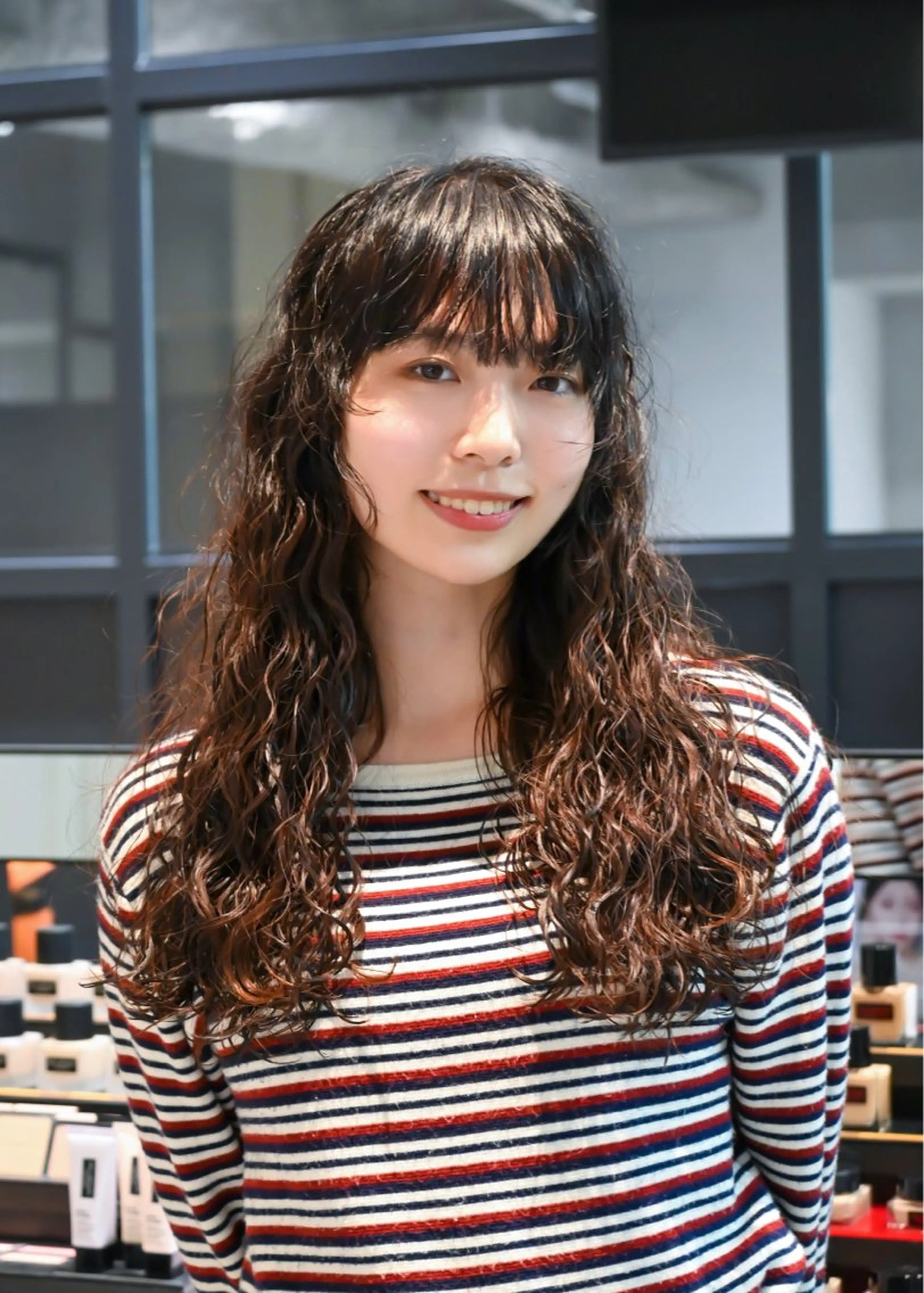 セミロング パーマ セミロングパーマ 小田 晃瑛のヘアスタイル