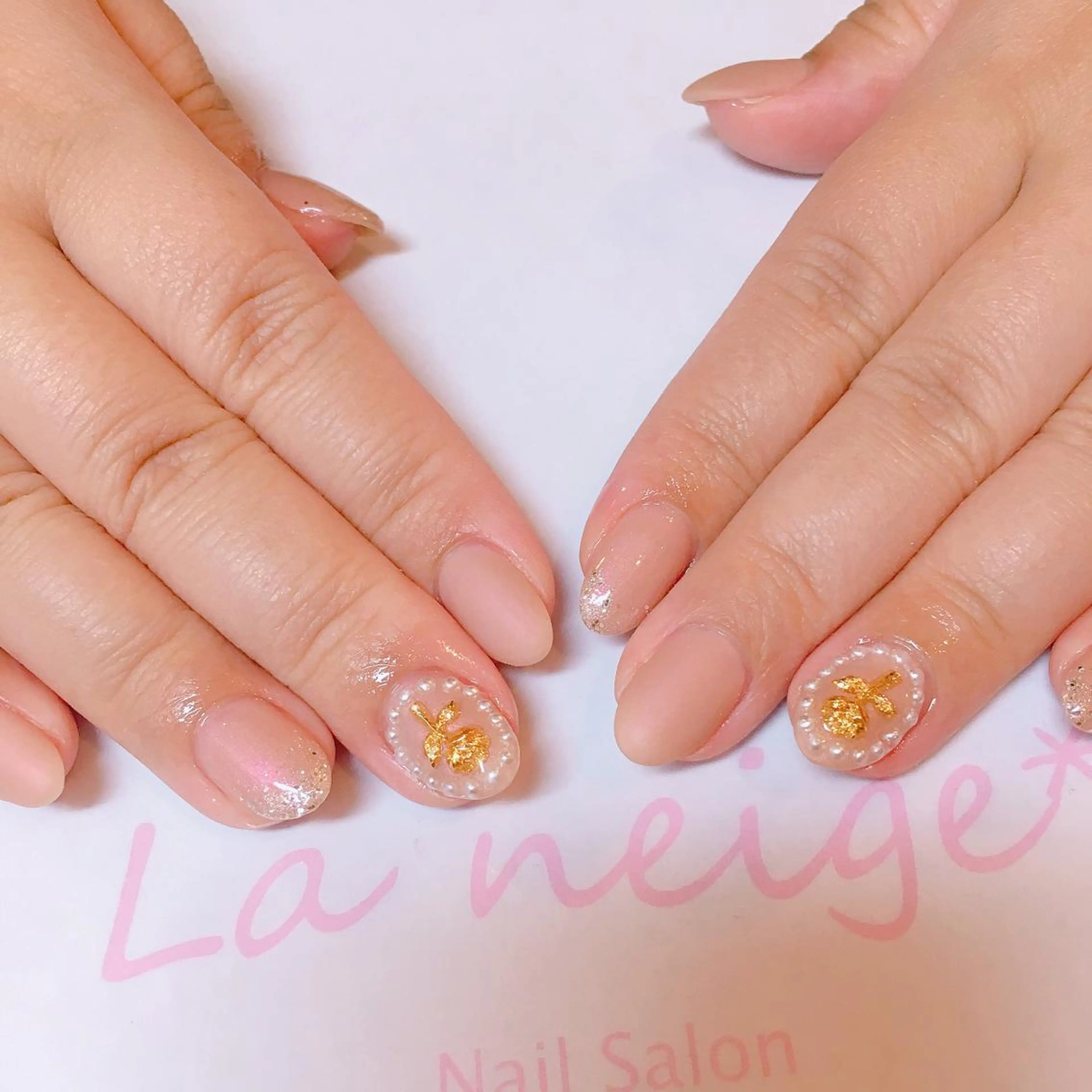 ネイル La neige* yuki 🥯🍑のネイルデザイン