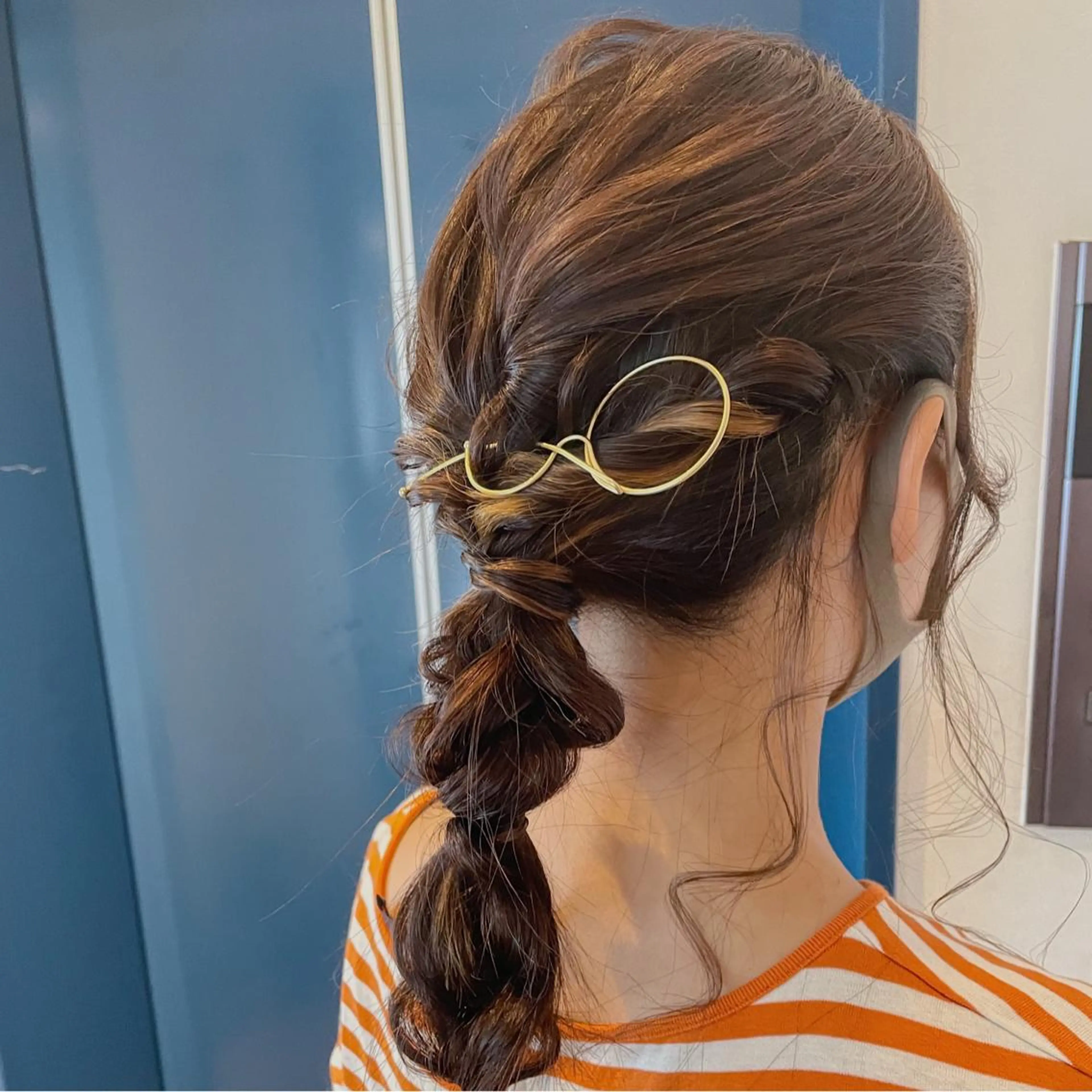 ロング カラー ヘアアレンジ 結婚式・ブライダル なつき/艶ピンク/ girly hairのヘアスタイル