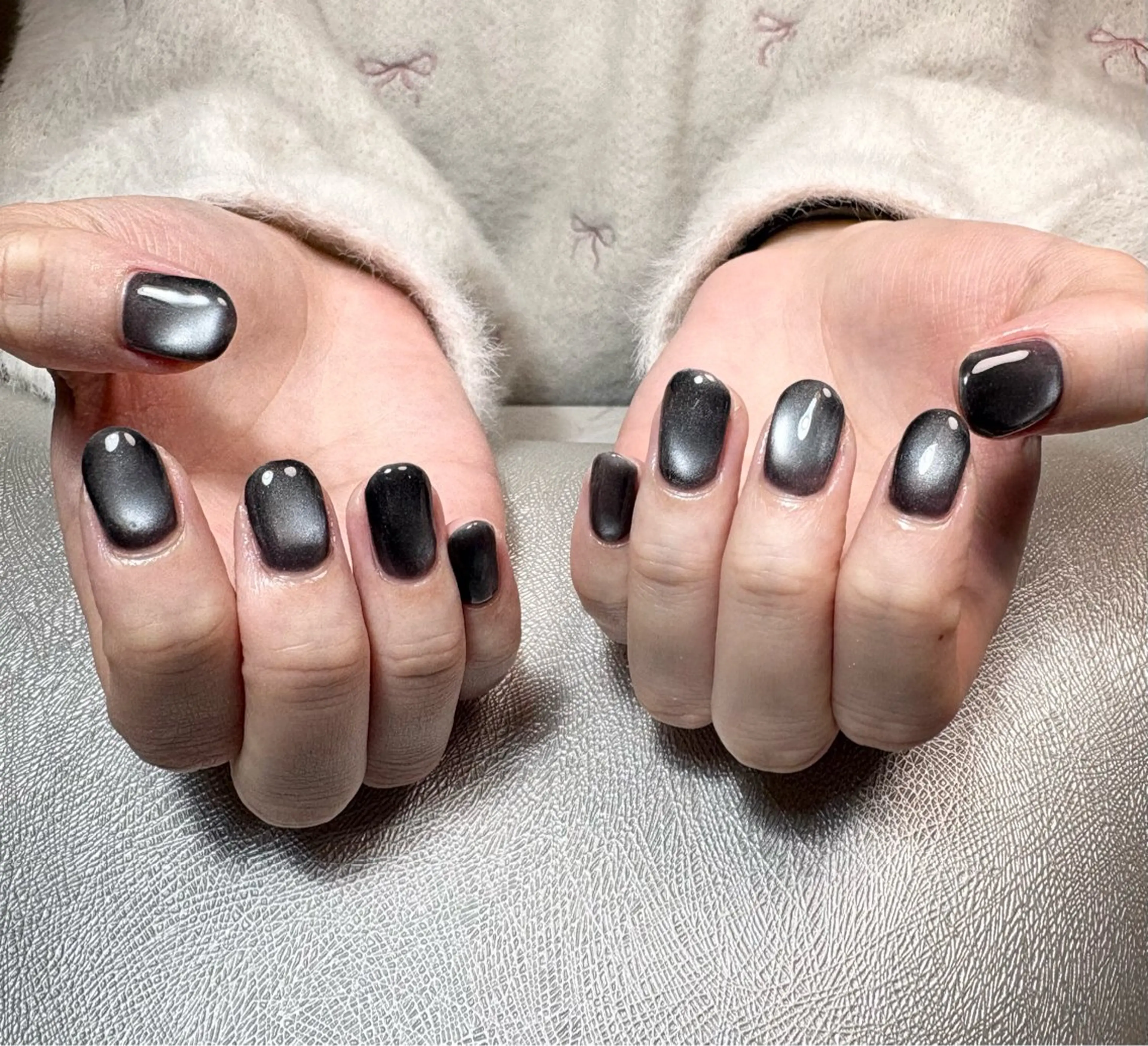 ネイル マグネットネイル ワンカラーネイル ハンドネイル ✨韓国✨nail salonLumieのネイルデザイン