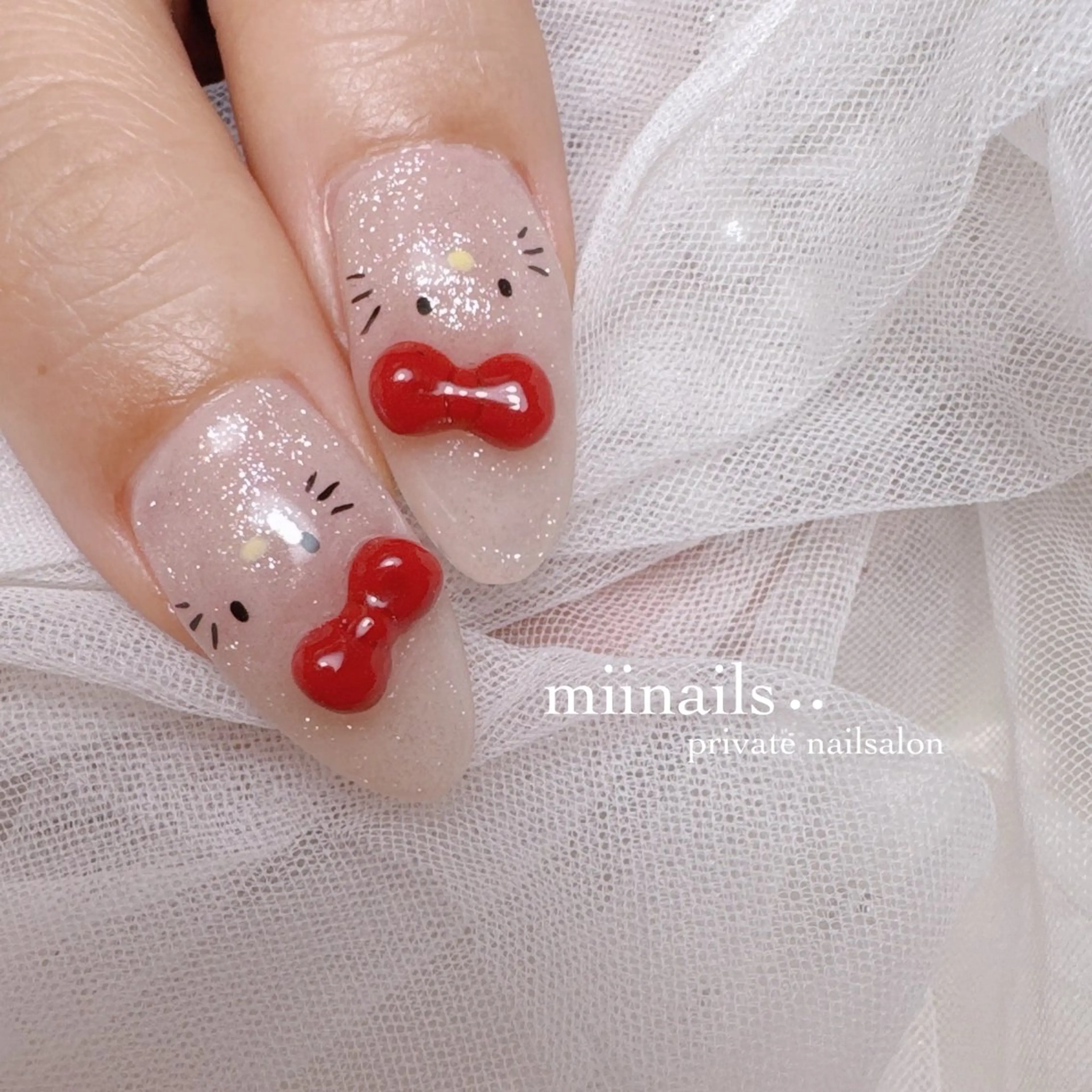 ネイル 韓国ネイル マグネットネイル ワンホンネイル ハンドネイル nailsalon miinailsのネイルデザイン