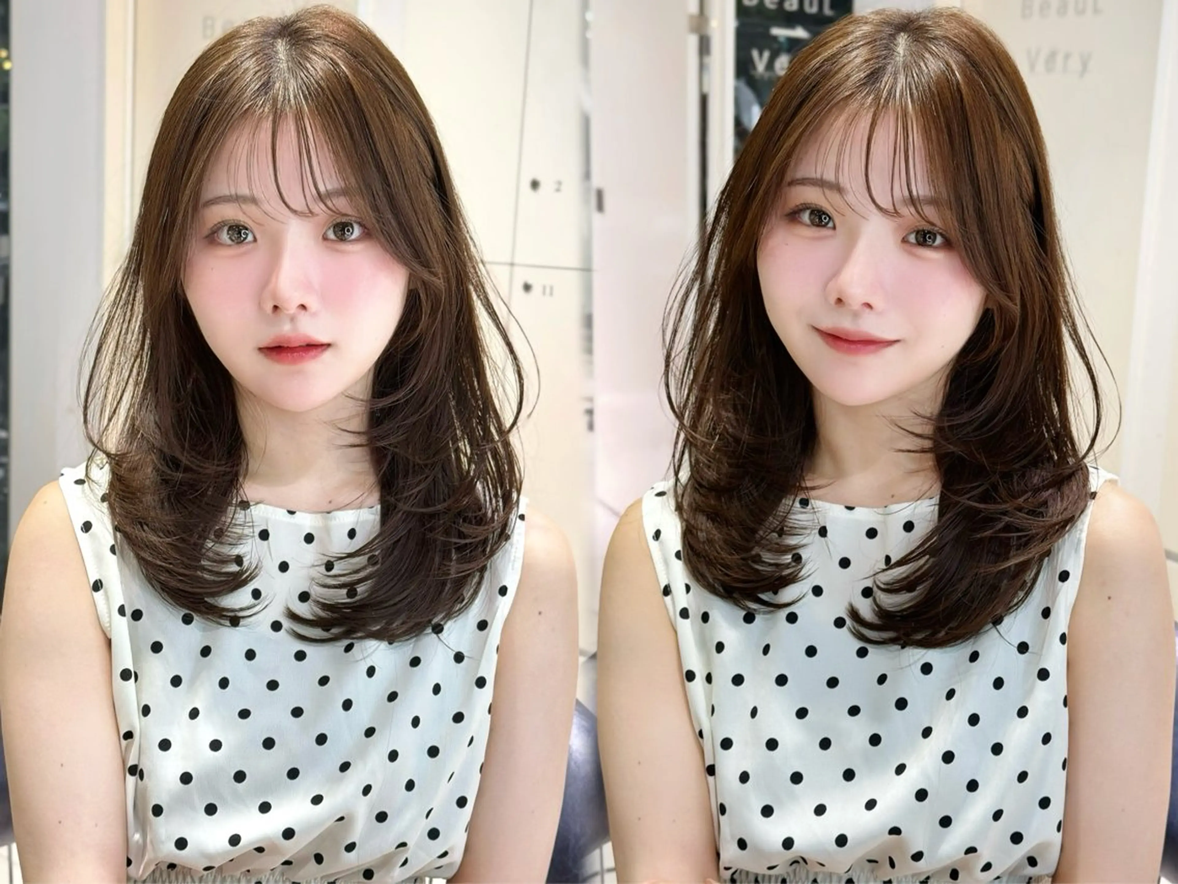 ロング カラー 🤎韓国ヘア ベージュ まゆか🤎のヘアスタイル