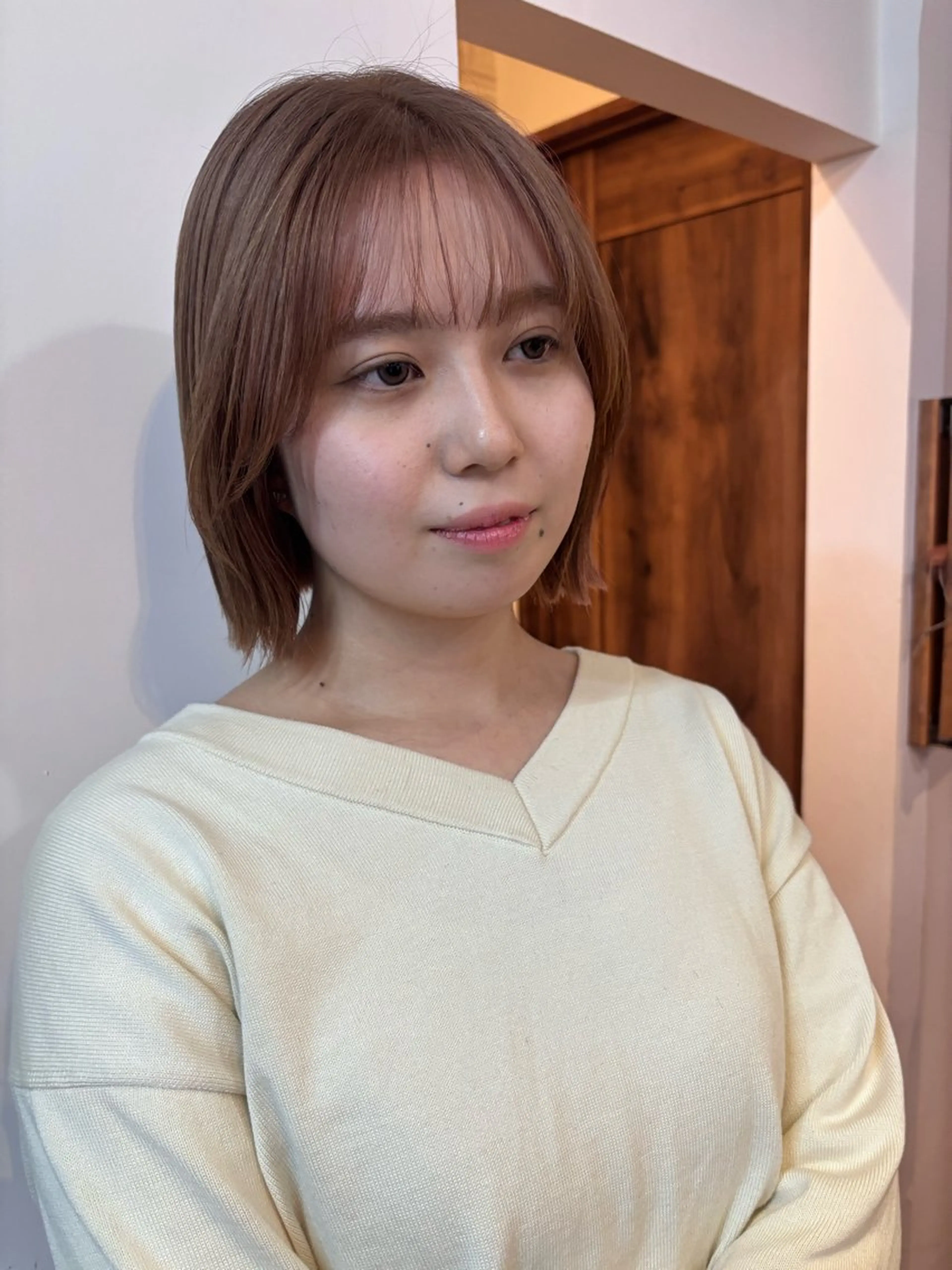 ショート カット ヘアカラー トリートメント ウシロダ メグミ ／ボブ／透明感カラーのヘアスタイル