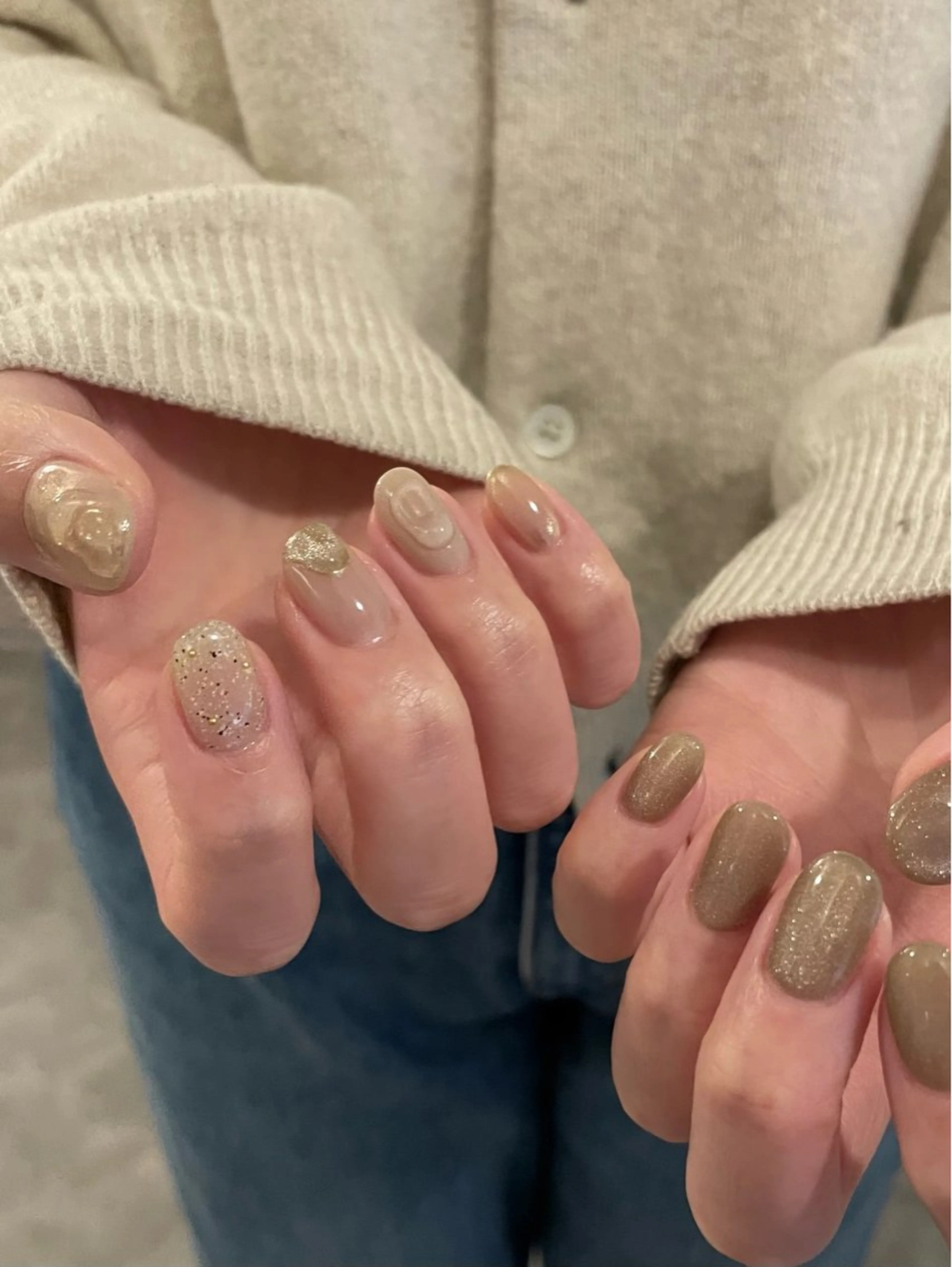 ネイル ぷっくりネイル ハンドネイル roof nailのネイルデザイン