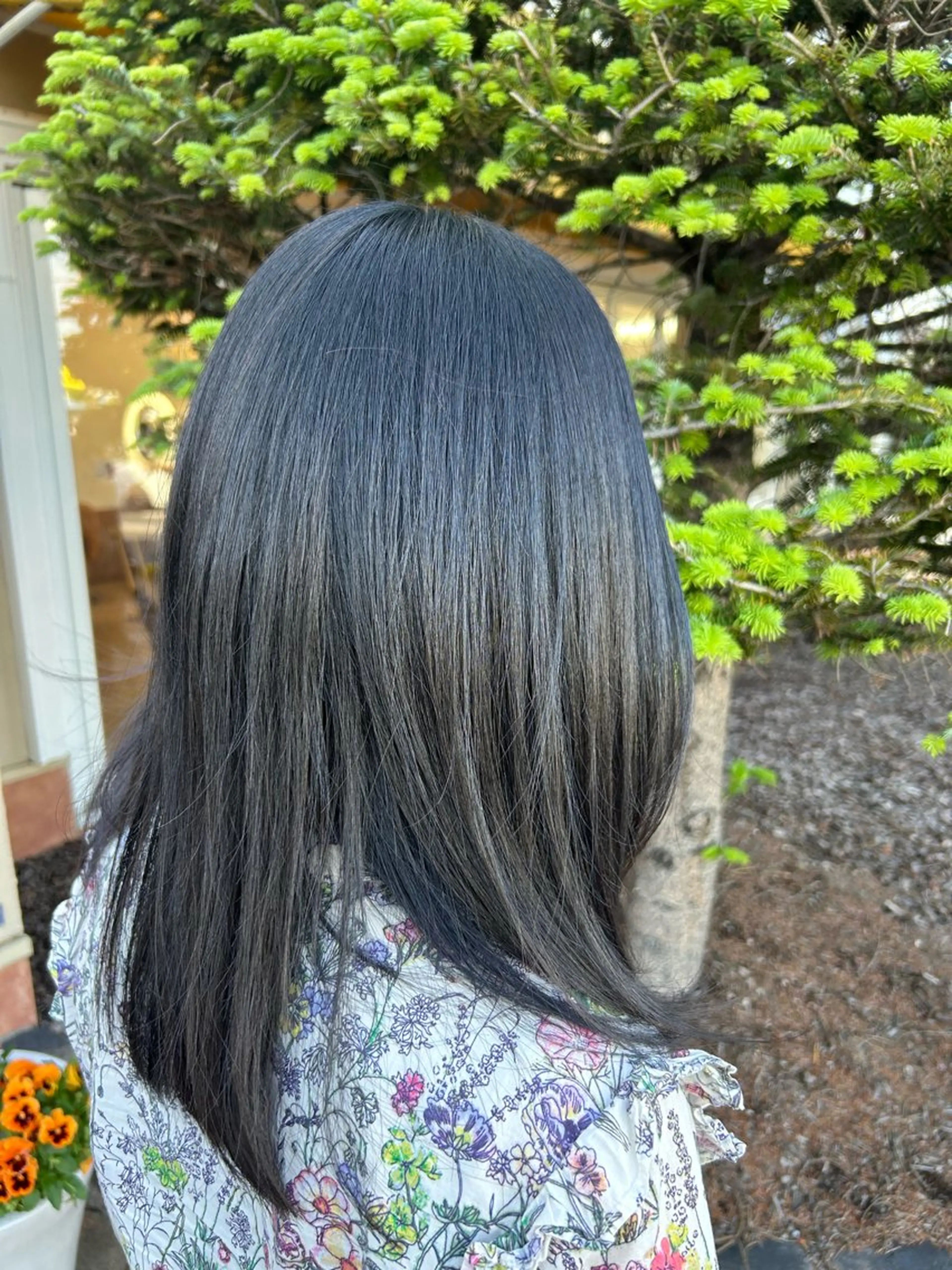 ロング 縮毛矯正 カット 縮毛矯正 ヘアルームflat・ Rena🌼ྀིのヘアスタイル