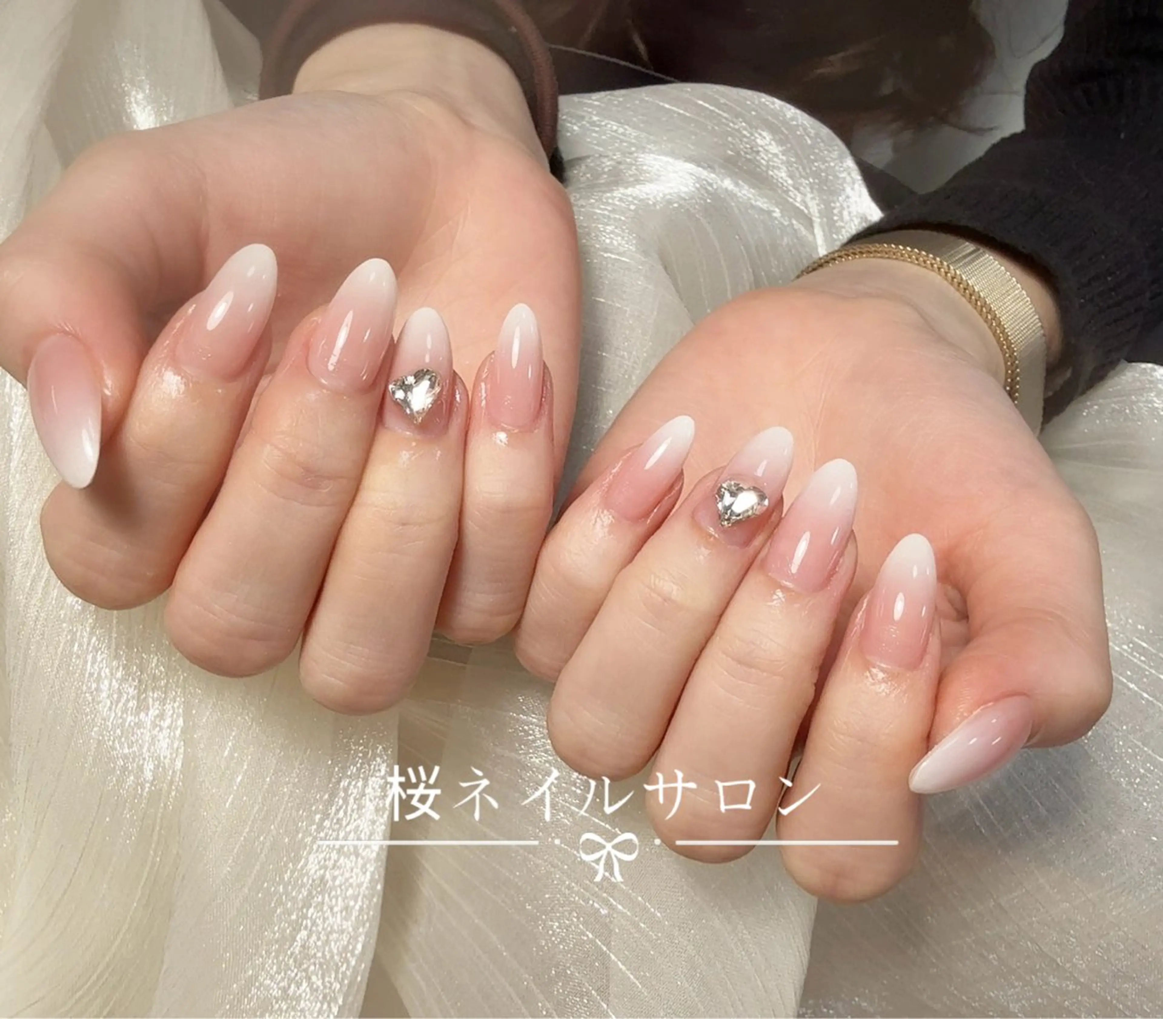 ネイル アートネイル フットネイル フレンチネイル ジェルネイル ニュアンスネイル 桜 ネイルのネイルデザイン