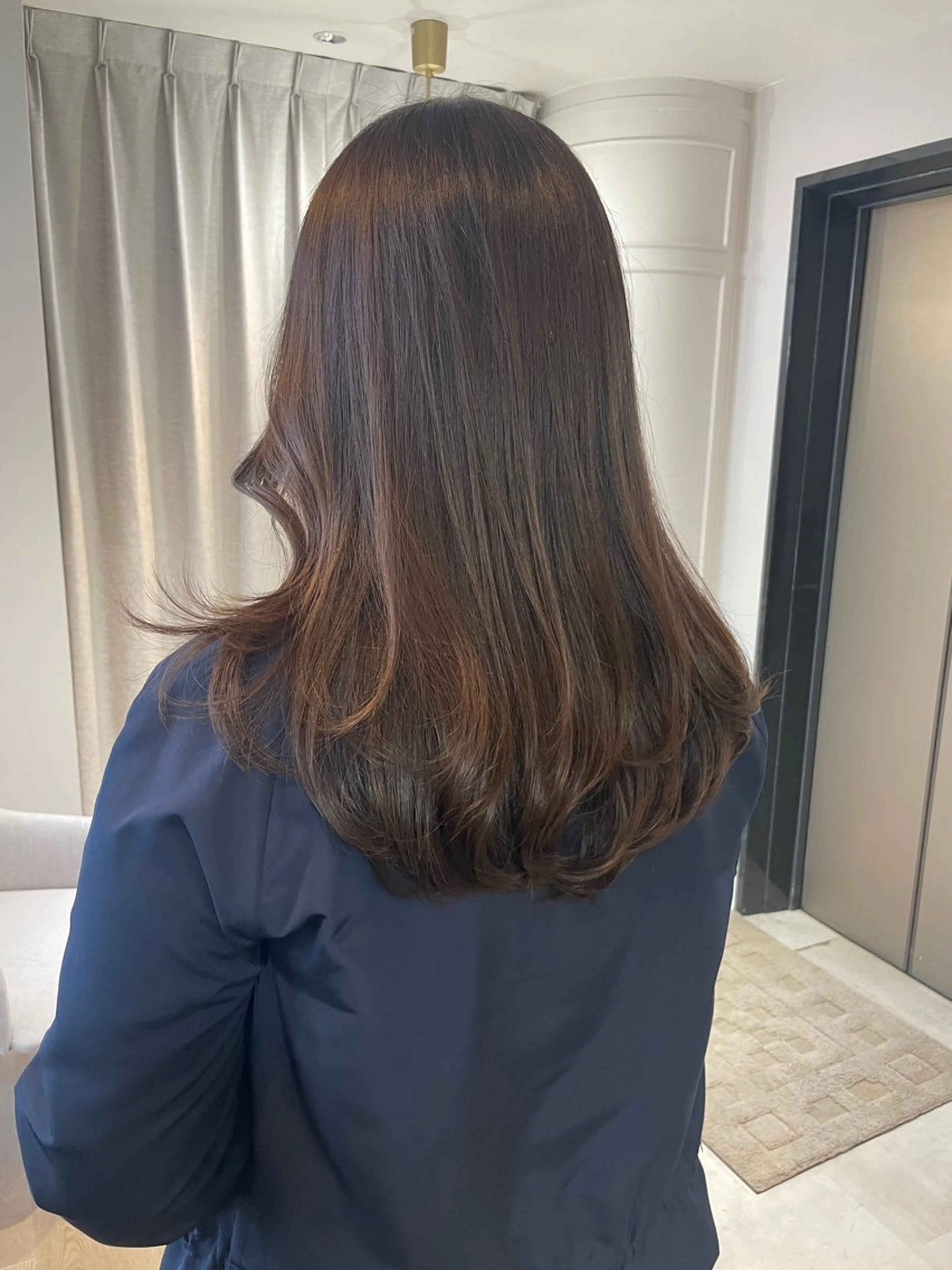 セミロング カラー カット ヘアカラー トリートメント HARUKA韓国ヘア /Luana梅田のヘアスタイル