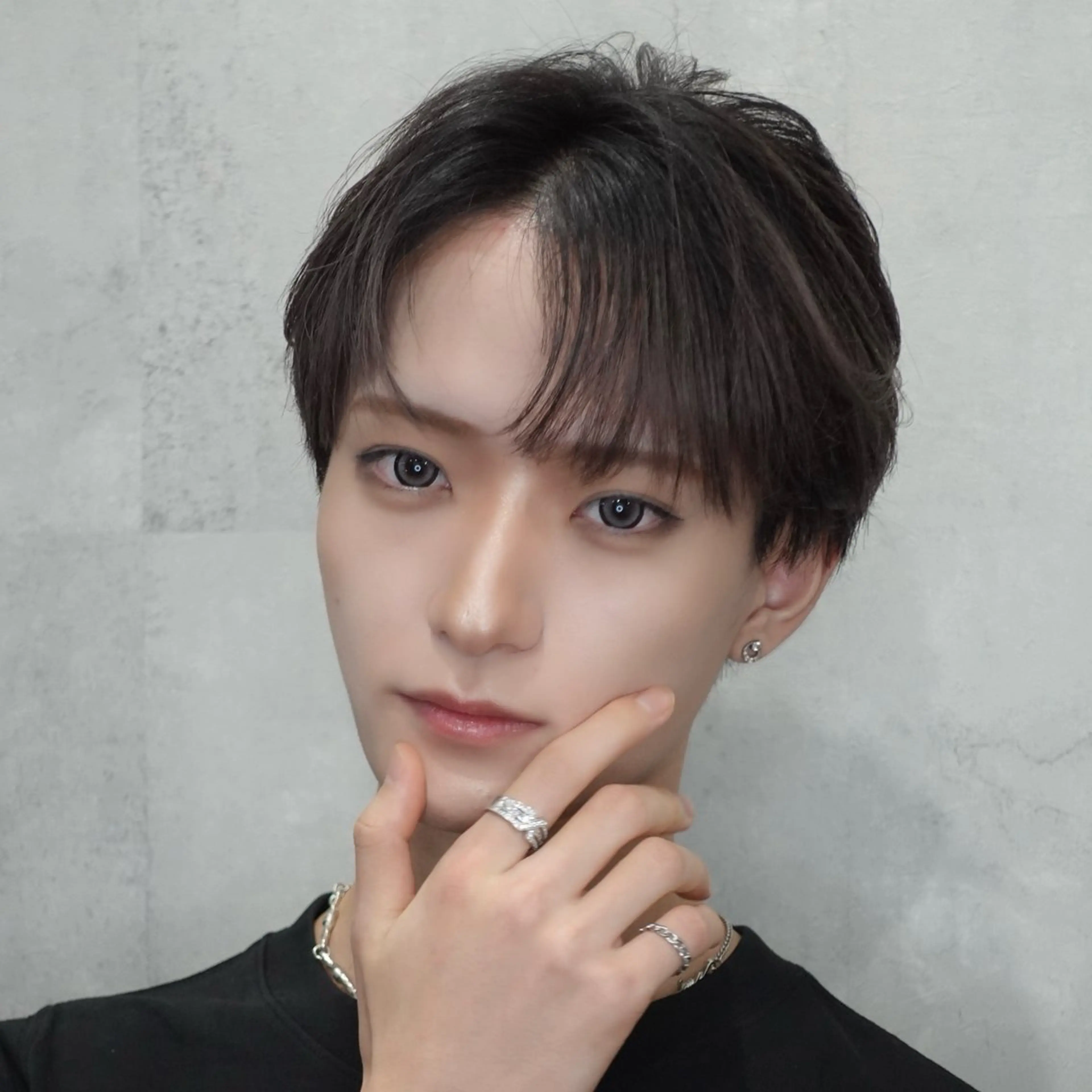 メンズ センターパート メンズ韓国風 NIKA 蒲田店所属・ふーか/韓国メンズ /毛流れパーマのヘアスタイル