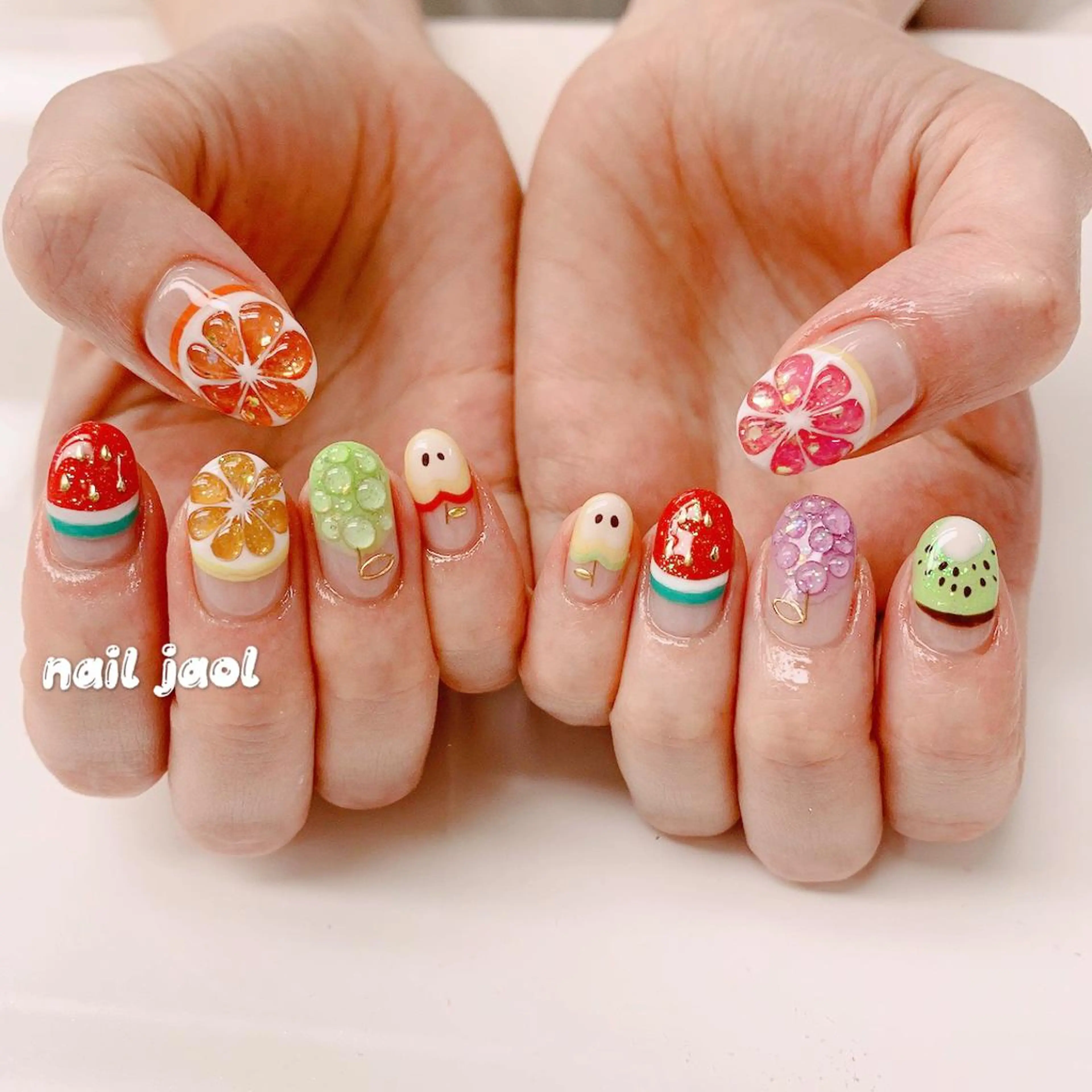 ミディアム nail jaol池袋店所属・ネイルJaol 池袋のネイルデザイン