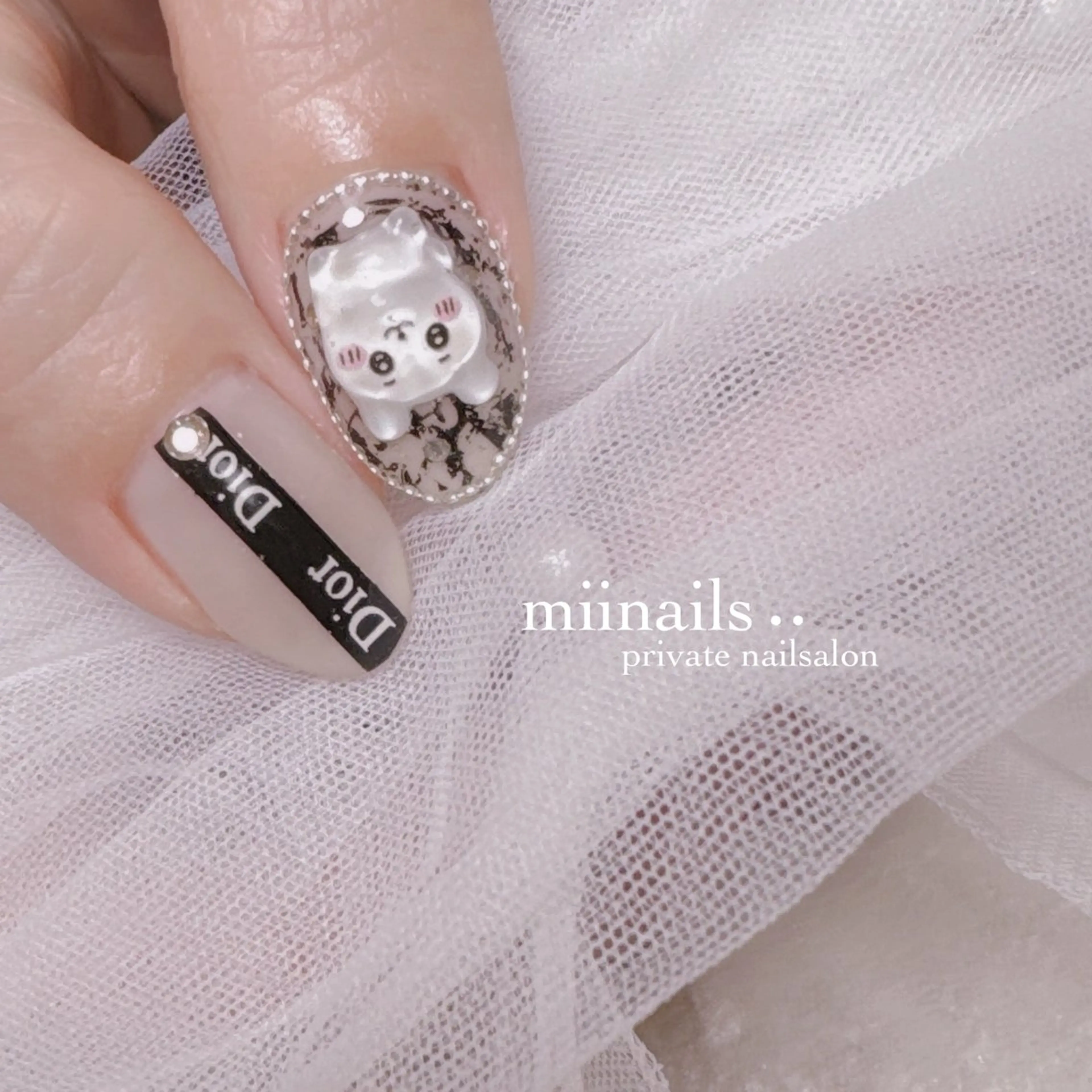 ネイル 韓国ネイル ワンホンネイル ハンドネイル nailsalon miinailsのネイルデザイン