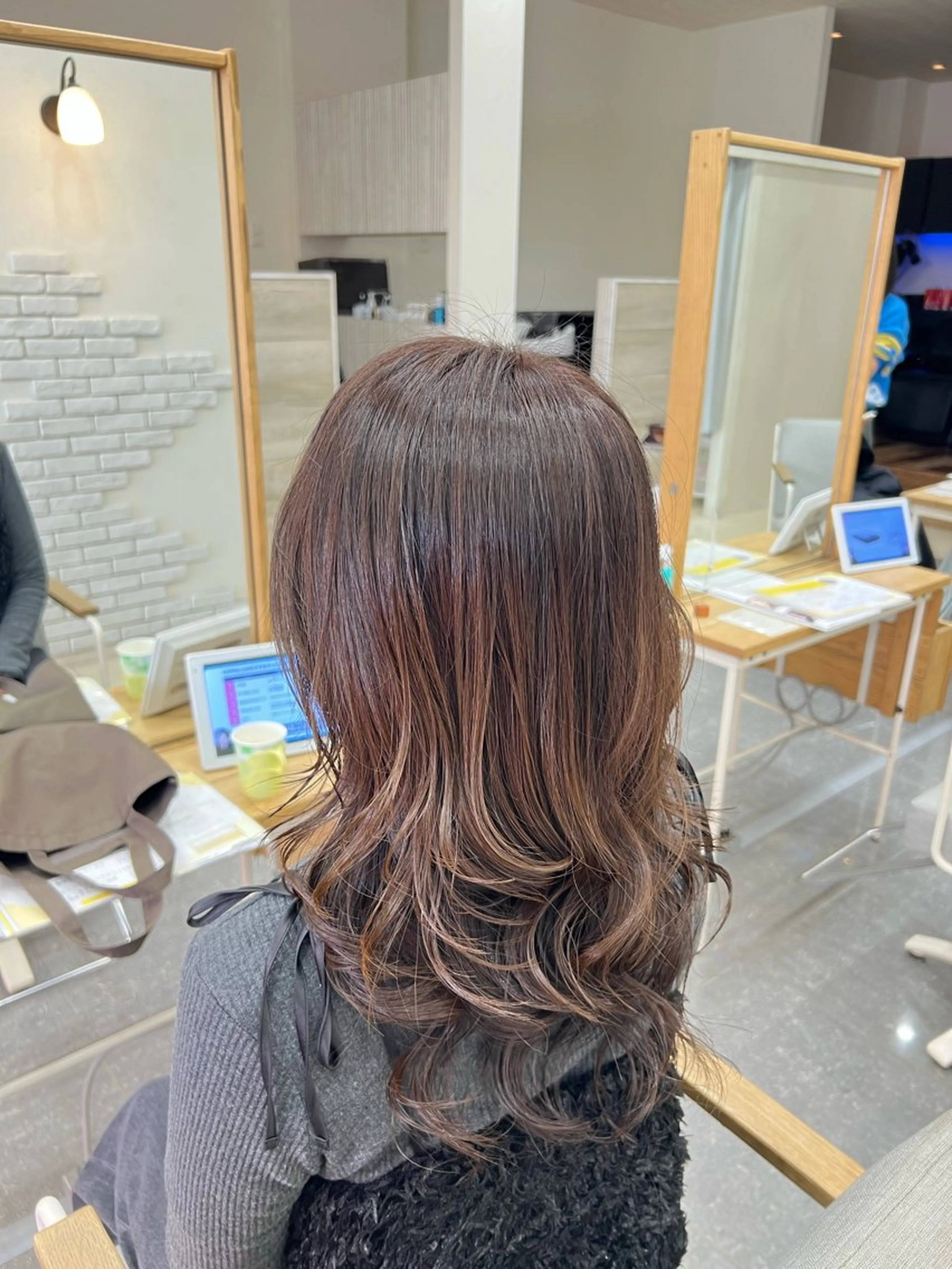 カラー ヘアカラー 太白区/白髪ぼかし ハイライト/千葉達人のヘアスタイル