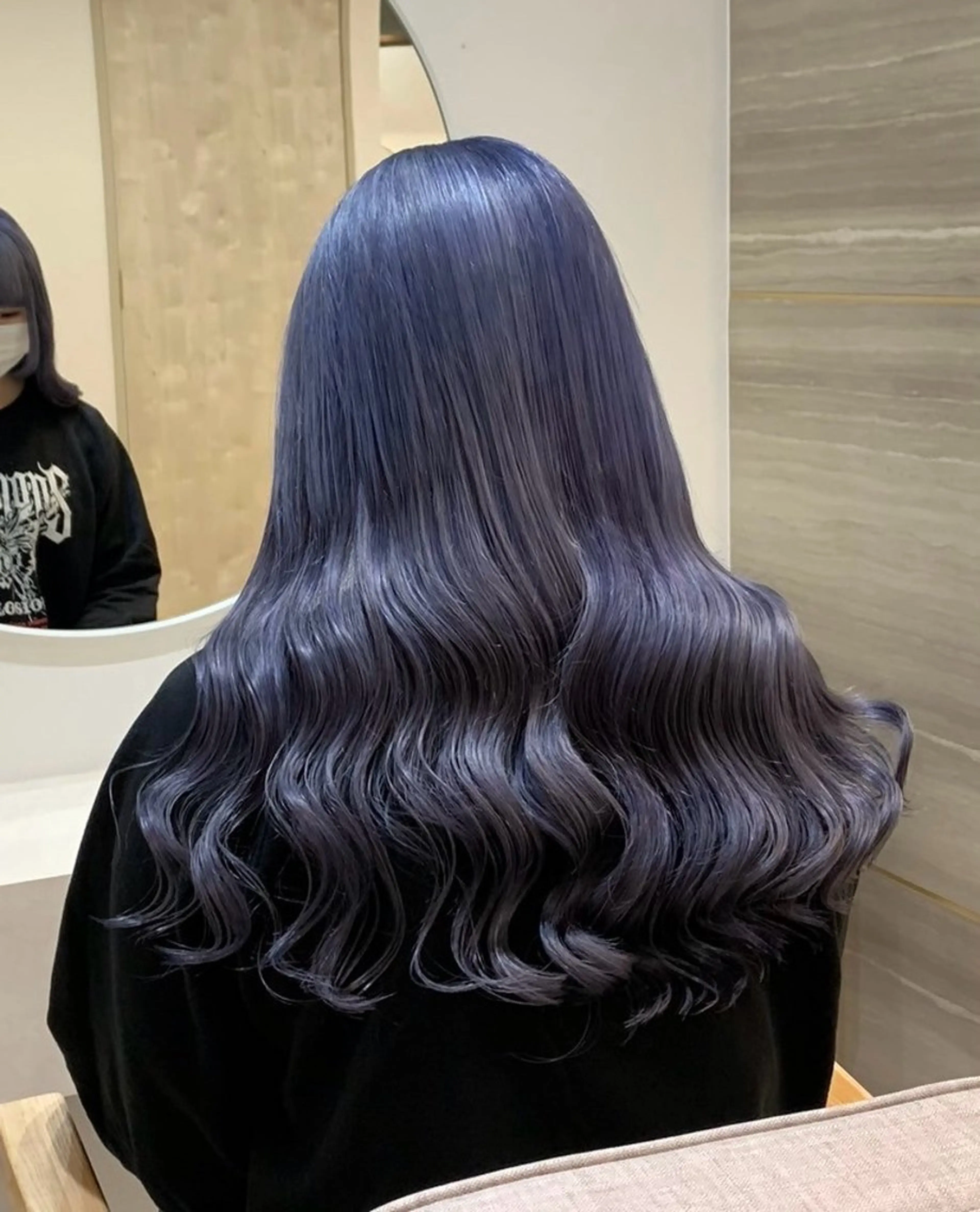 ロング カラー ヘアカラー トリートメント せいと/ウルフ/ ハイトーン/艶髪のヘアスタイル