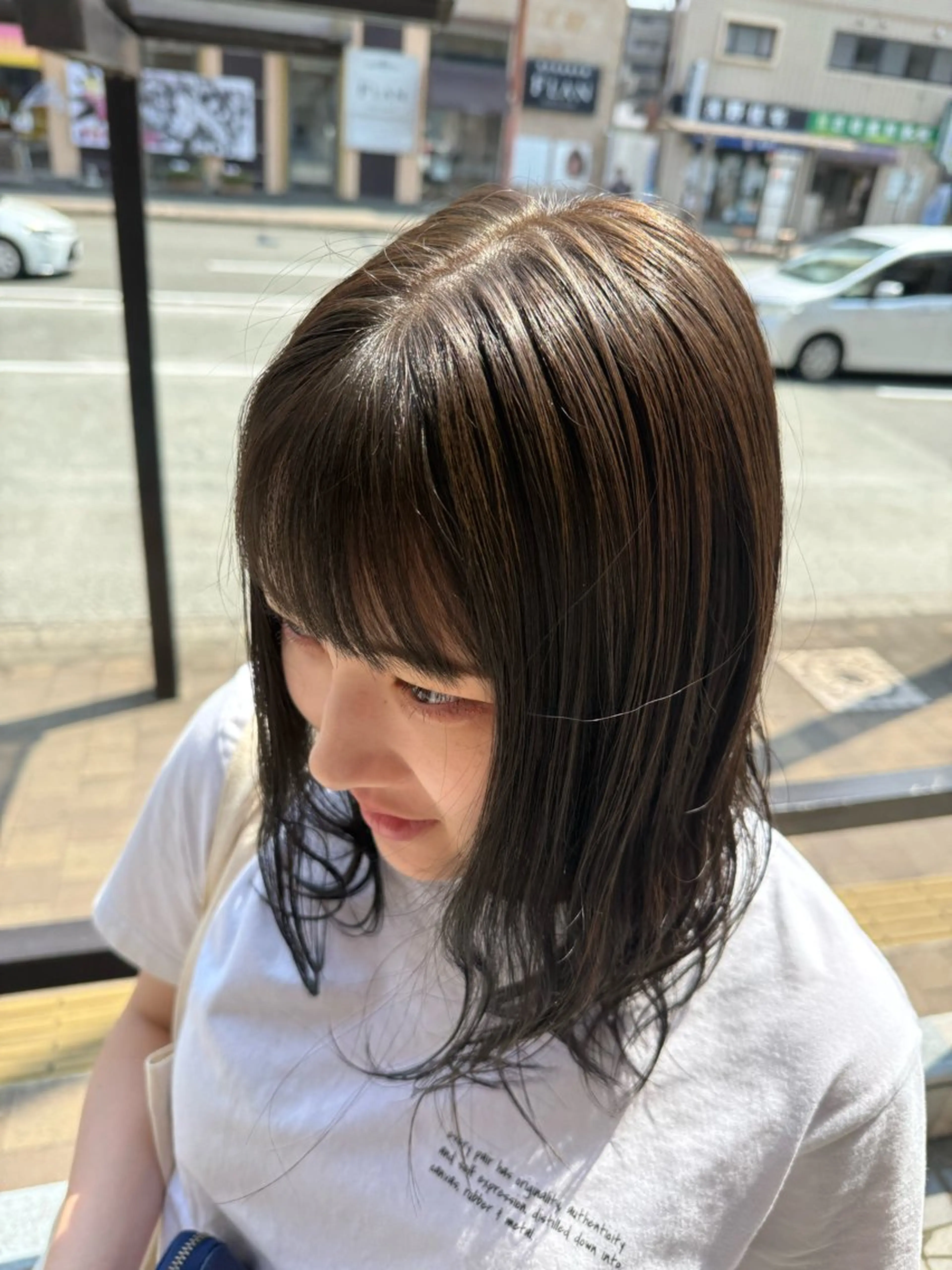 【ダメージ最小限✨】イノアカラー+トリートメントの写真