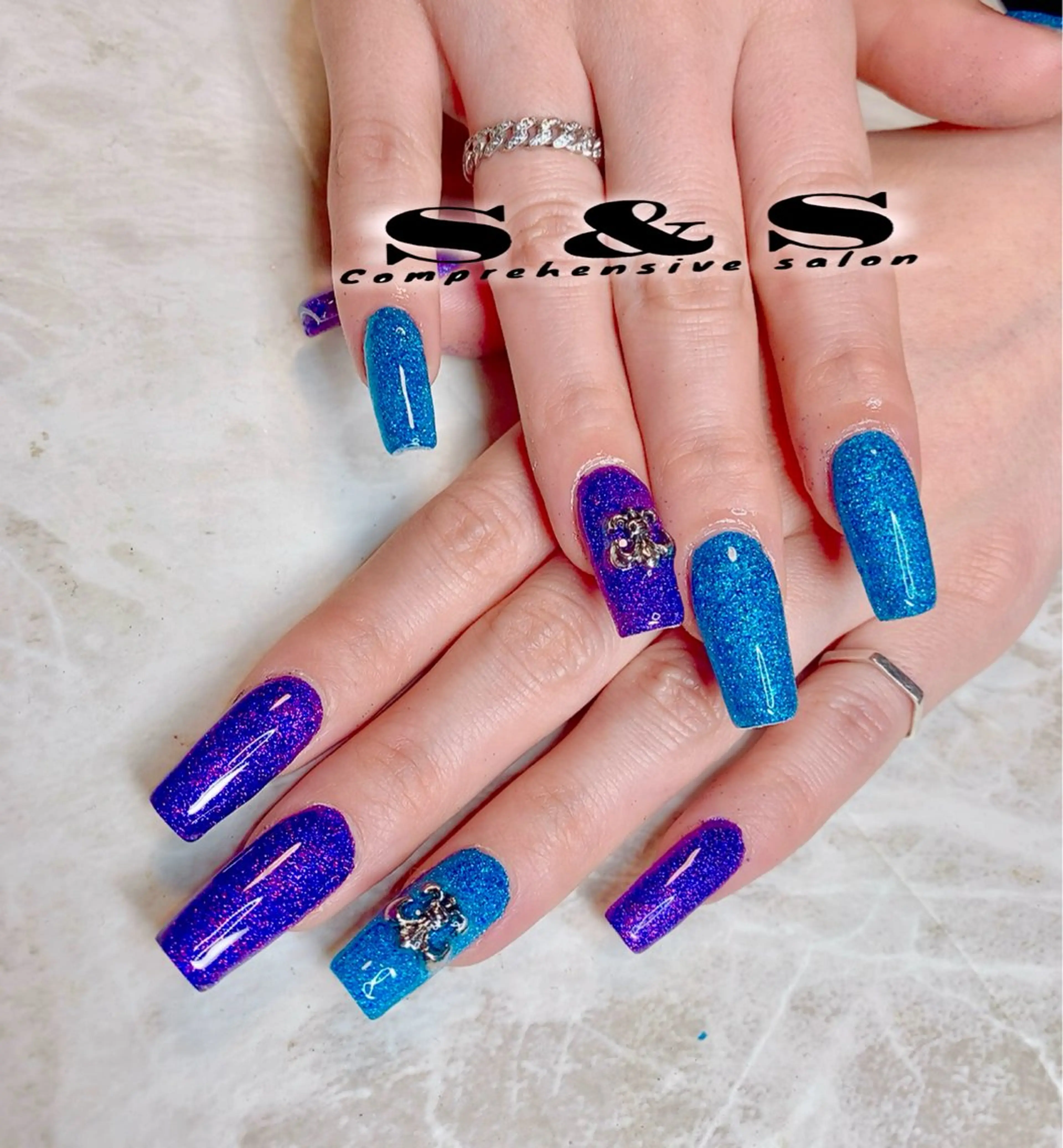 ネイル ラメ(グリッター) S&S 村田小百合のネイルデザイン