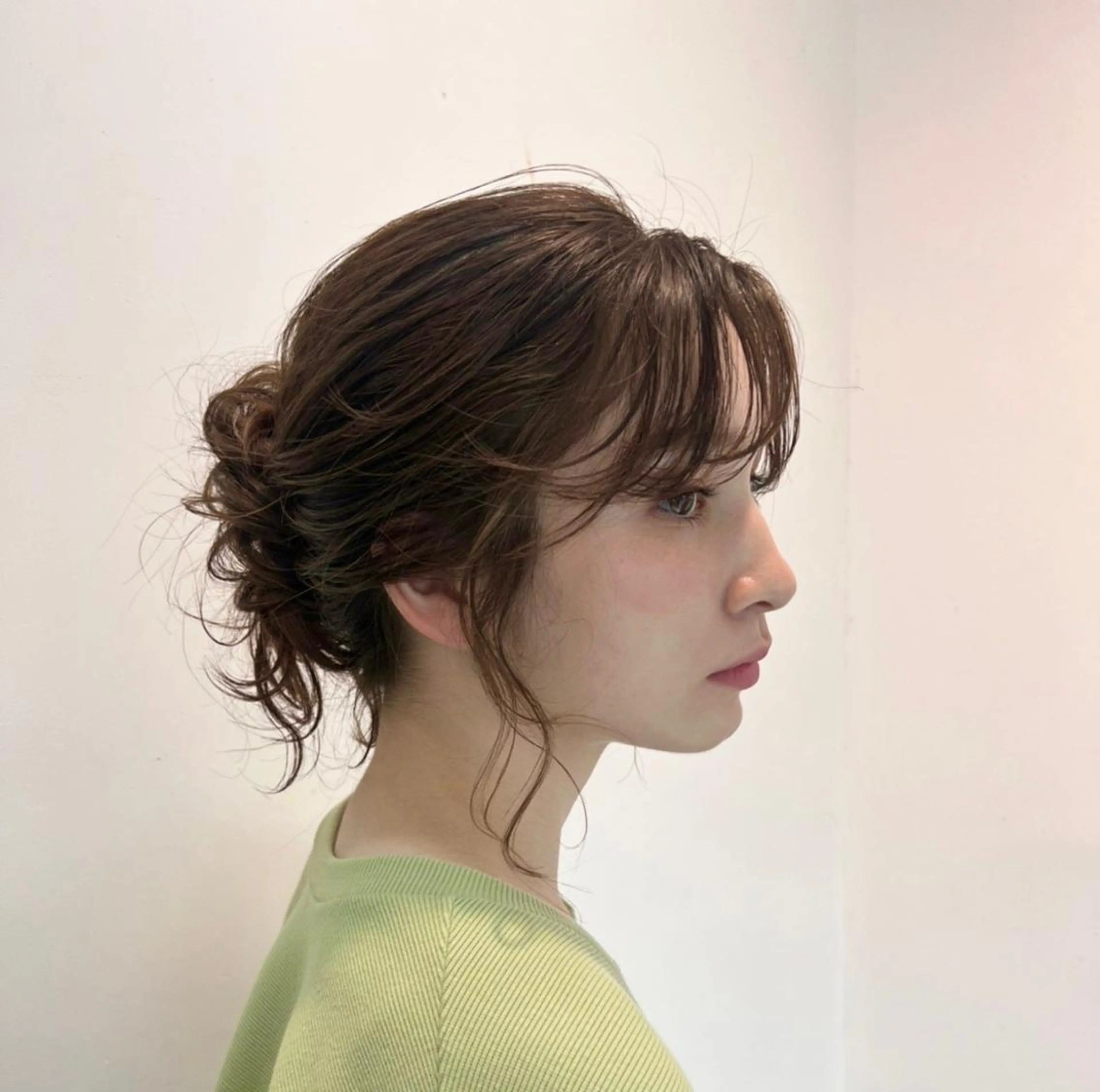 ミディアム カラー ヘアアレンジ 髪質改善🫧美髪矯正 🤍Yuiのヘアスタイル
